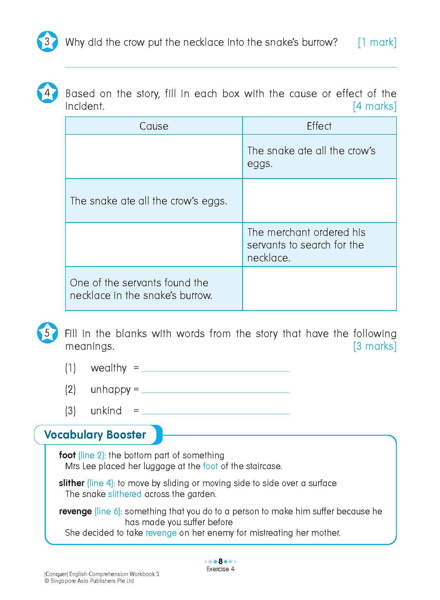 Conquer English Comprehension Workbook 3