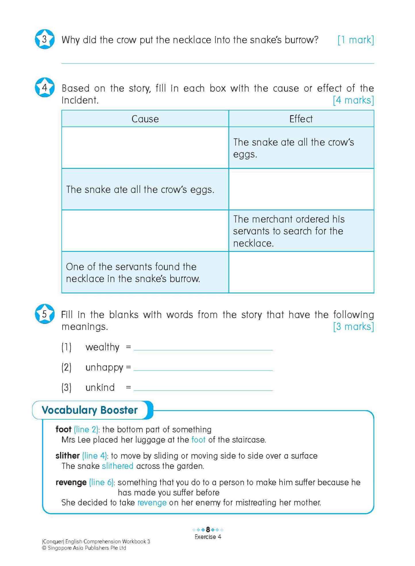 Conquer English Comprehension Workbook 3
