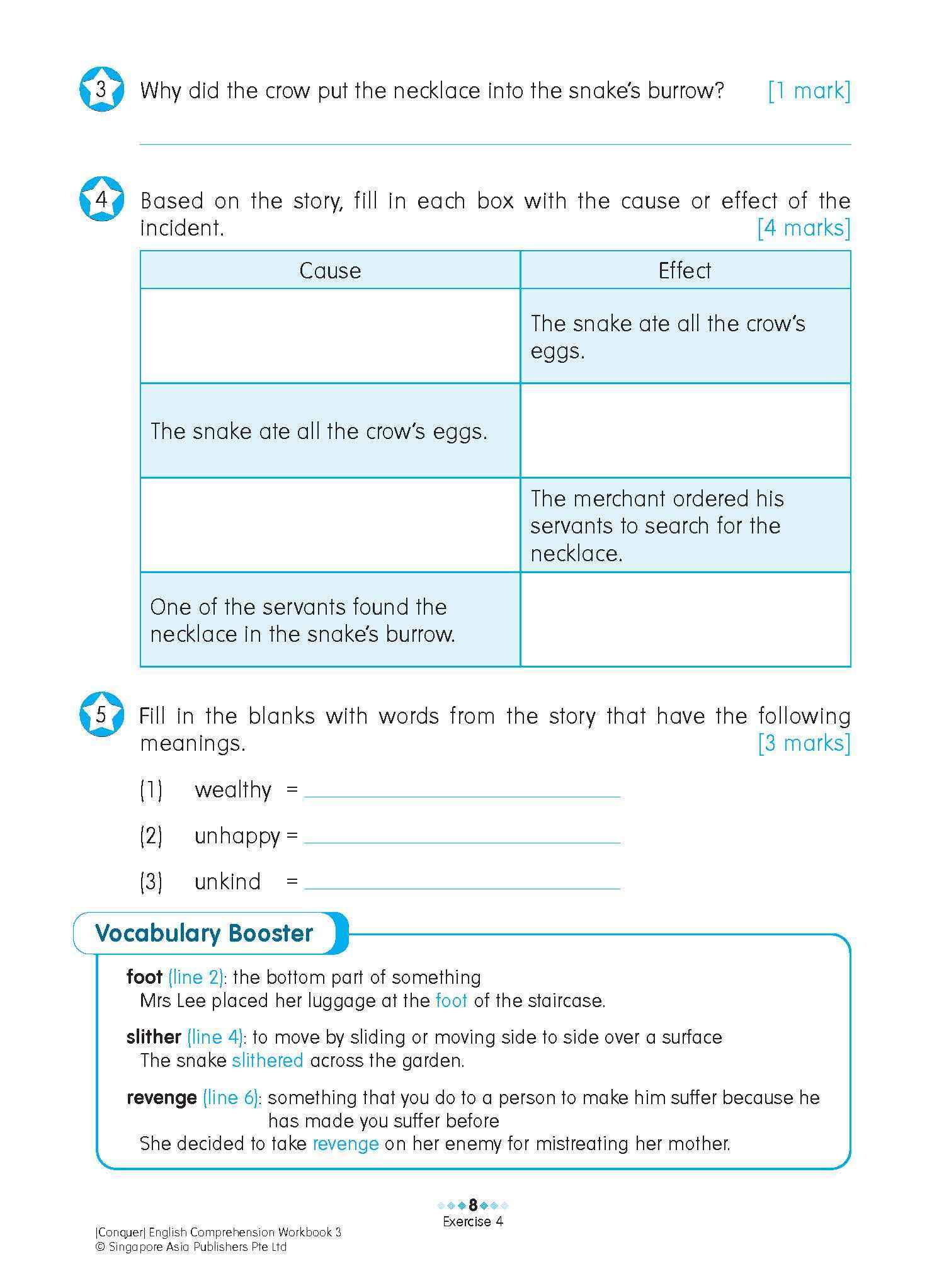 Conquer English Comprehension Workbook 3
