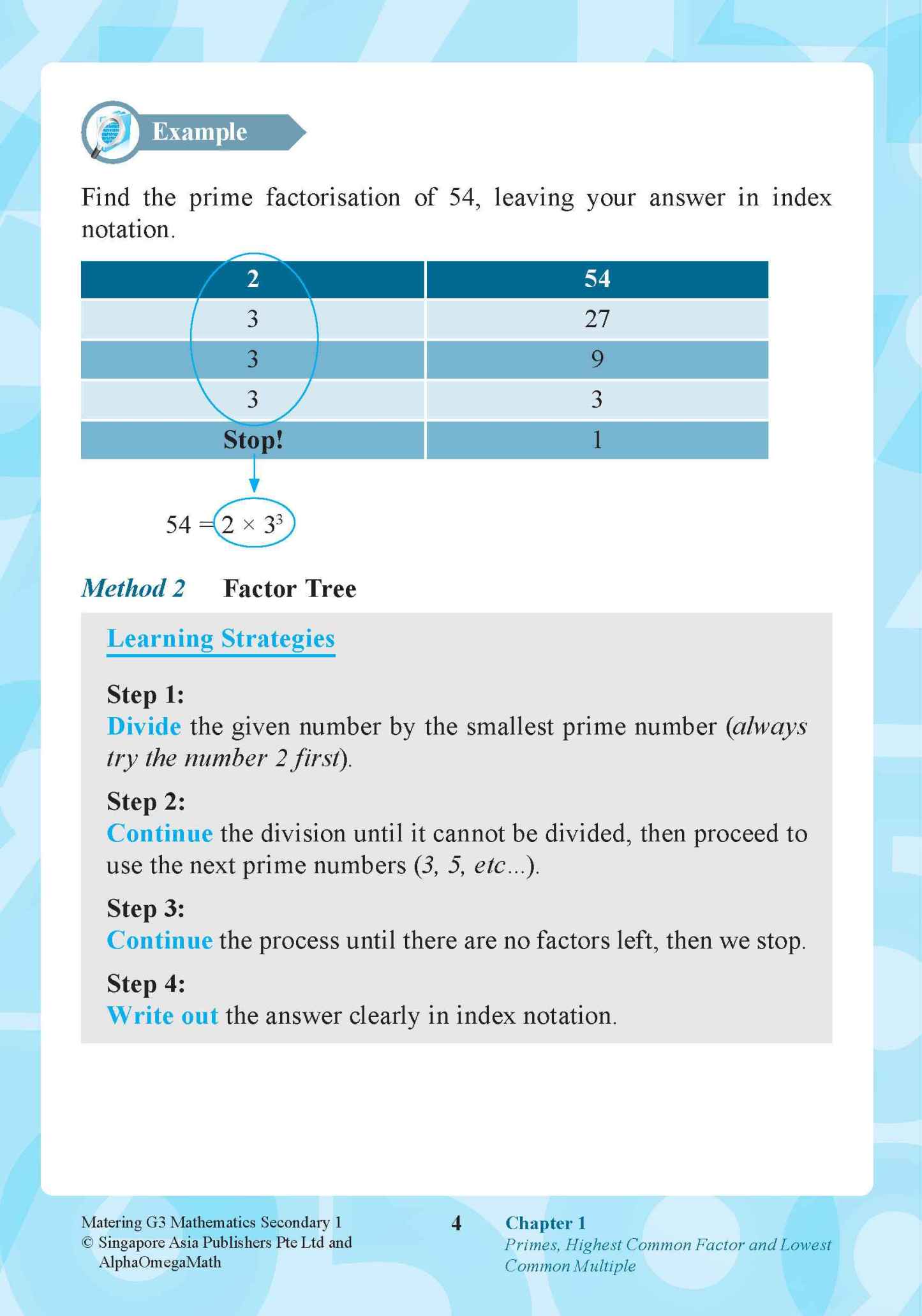 Mastering G3 MATHEMATICS Secondary 1