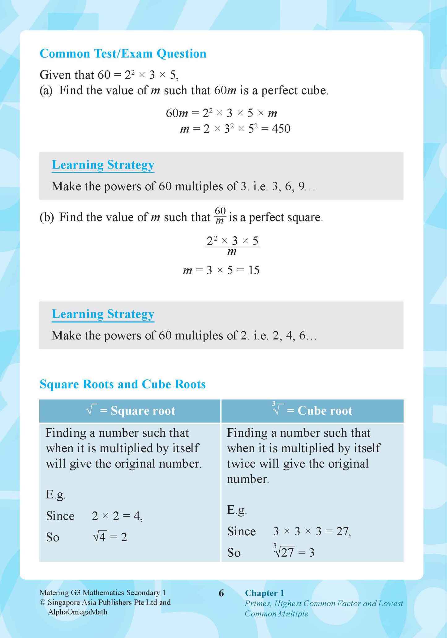 Mastering G3 MATHEMATICS Secondary 1