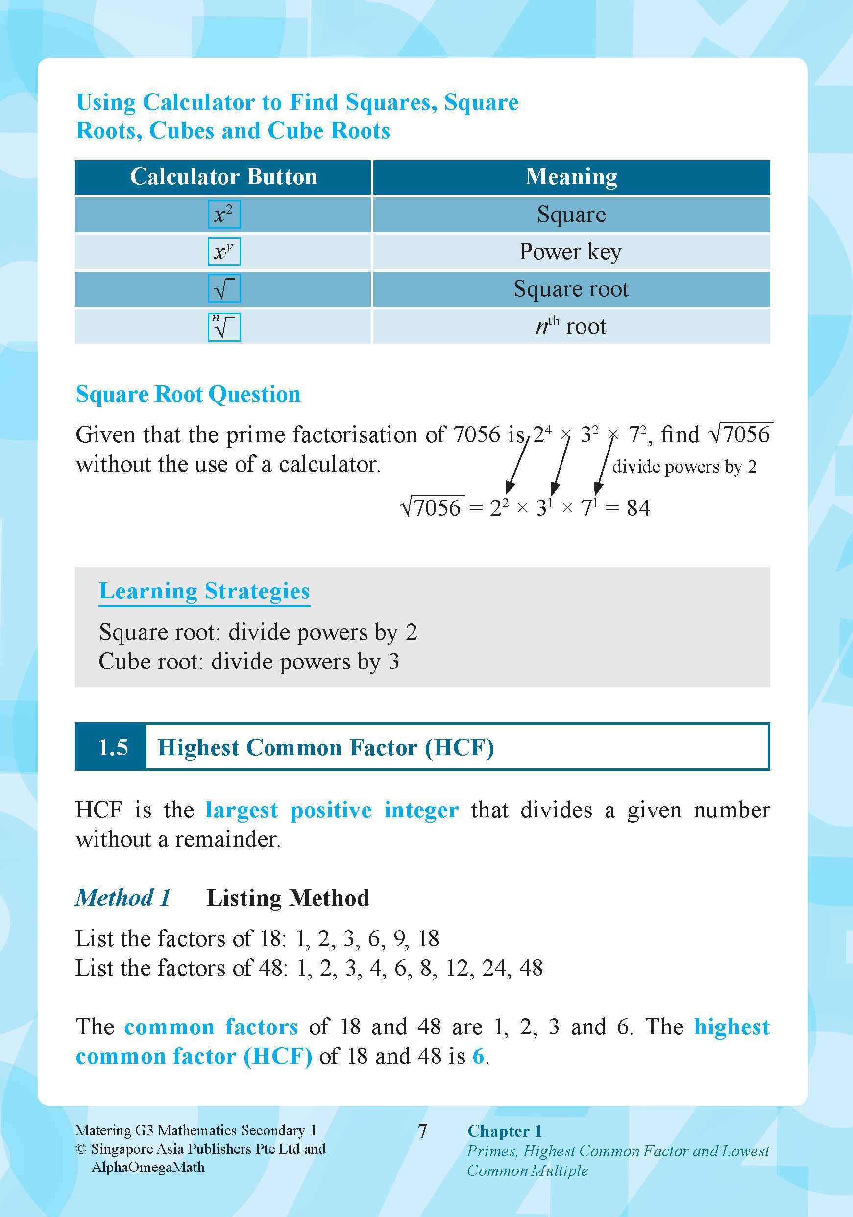 Mastering G3 MATHEMATICS Secondary 1