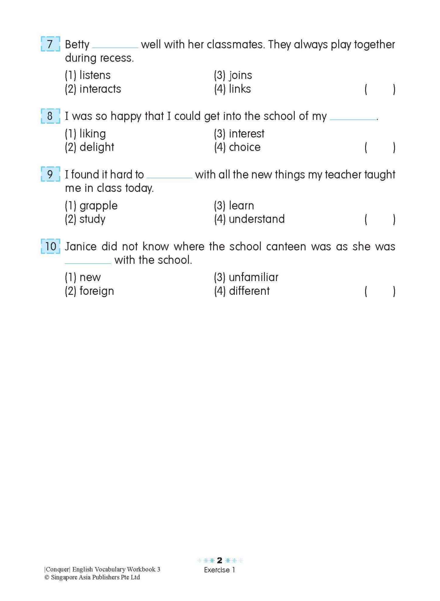 Conquer English Vocabulary Workbook 3