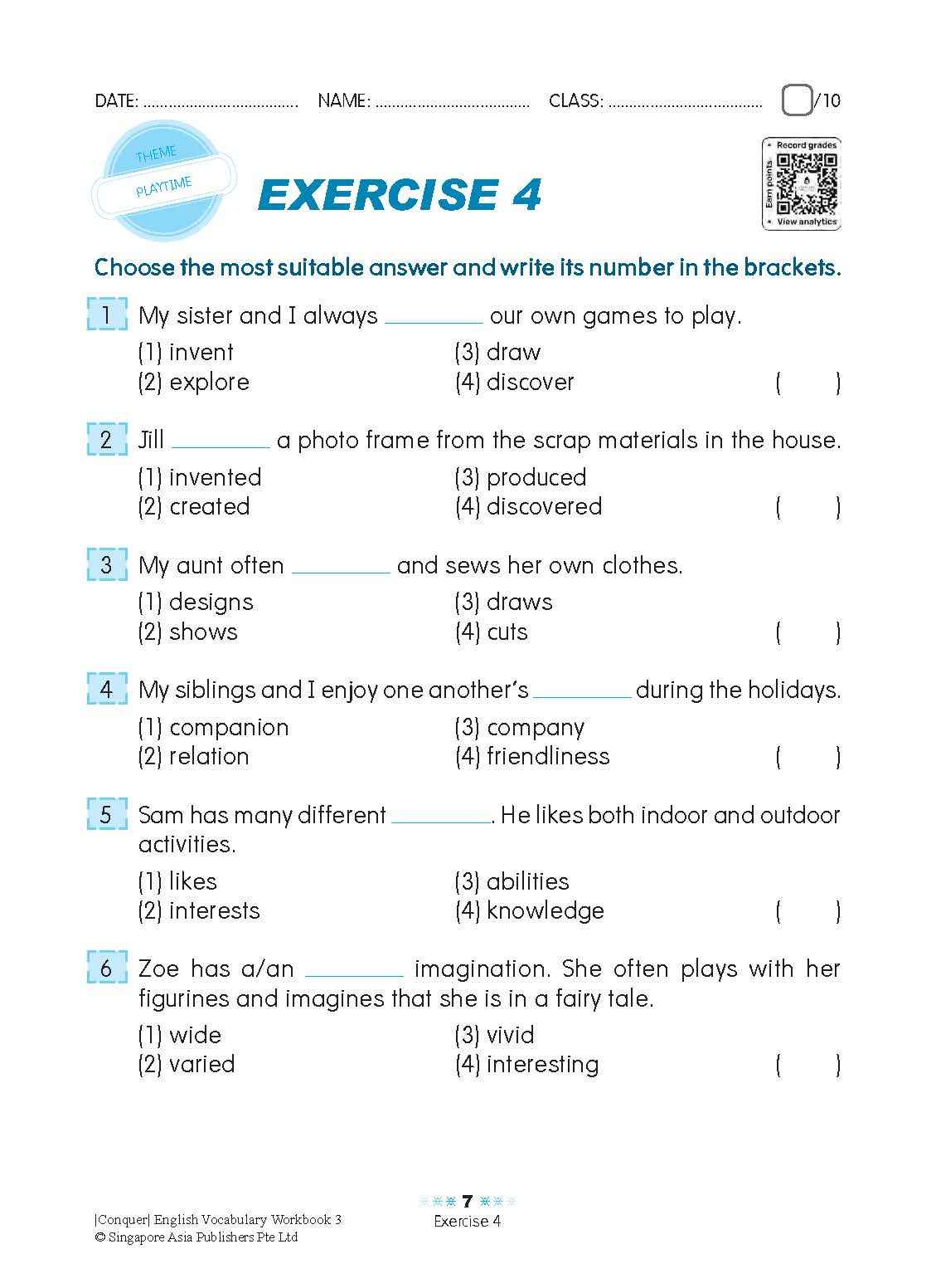 Conquer English Vocabulary Workbook 3