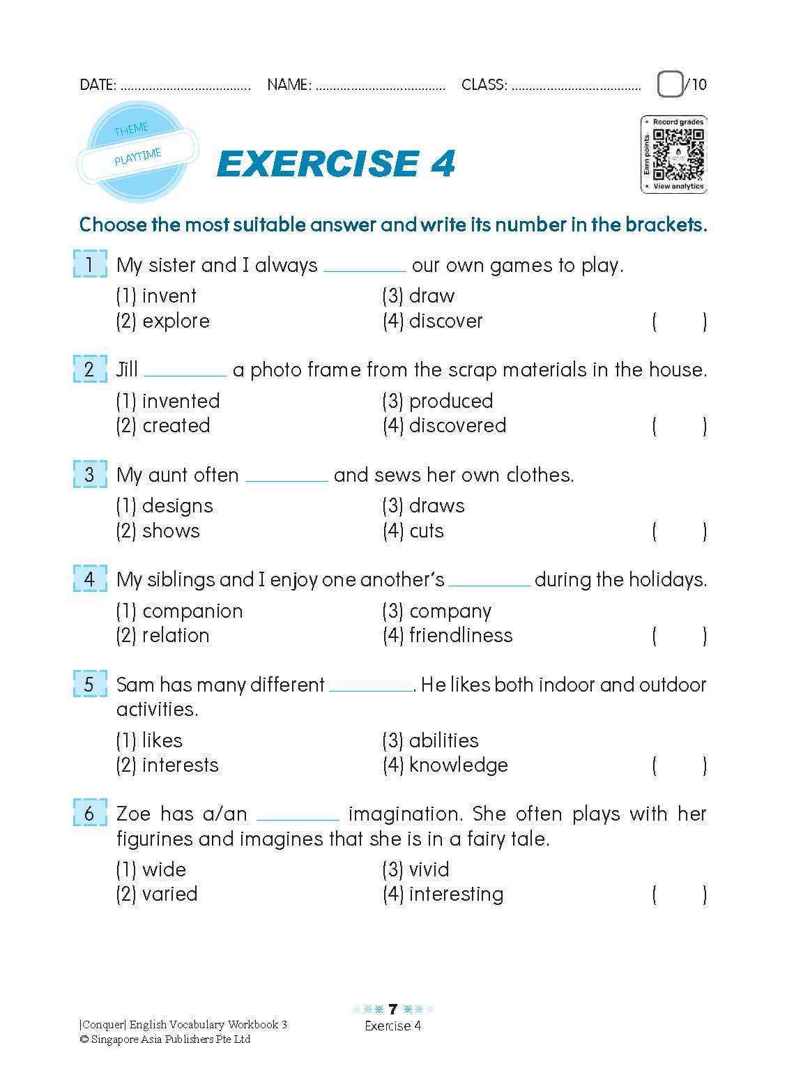 Conquer English Vocabulary Workbook 3