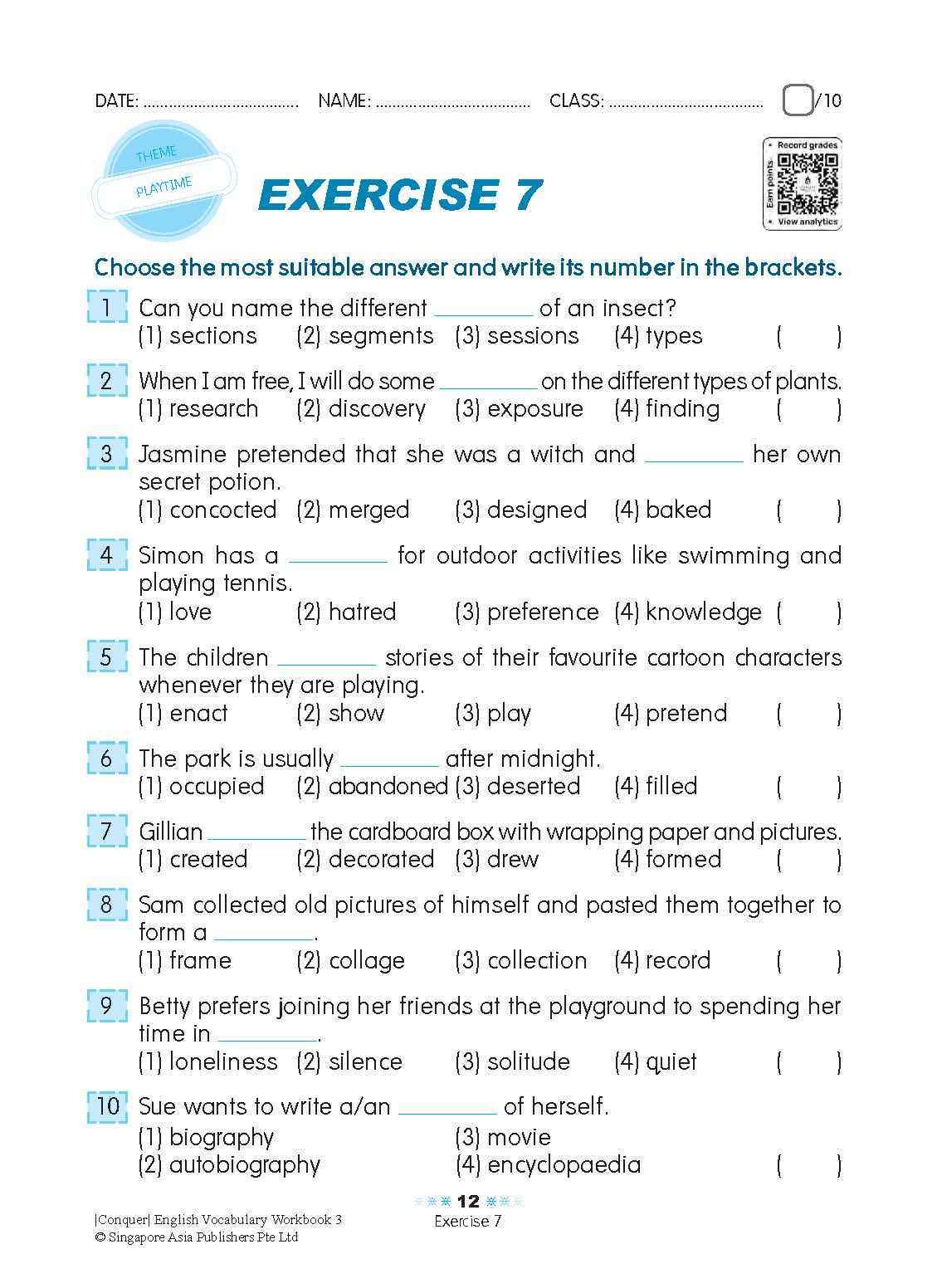 Conquer English Vocabulary Workbook 3