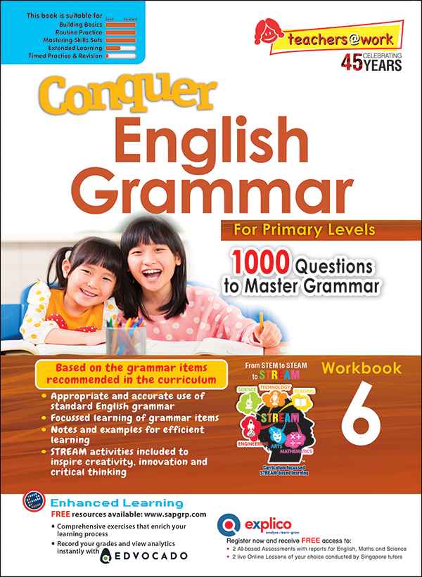 Conquer English Grammar Workbook 6