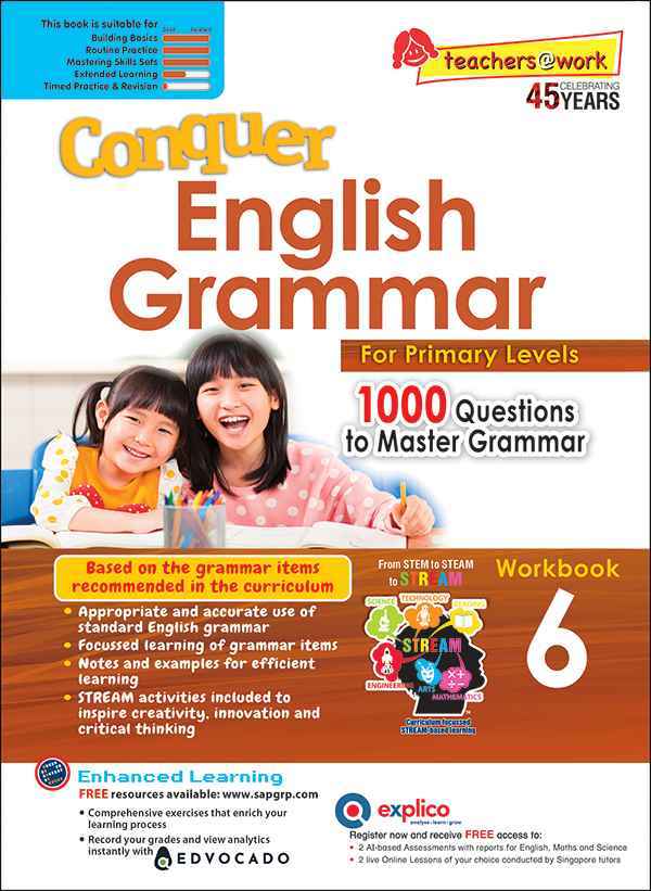 Conquer English Grammar Workbook 6