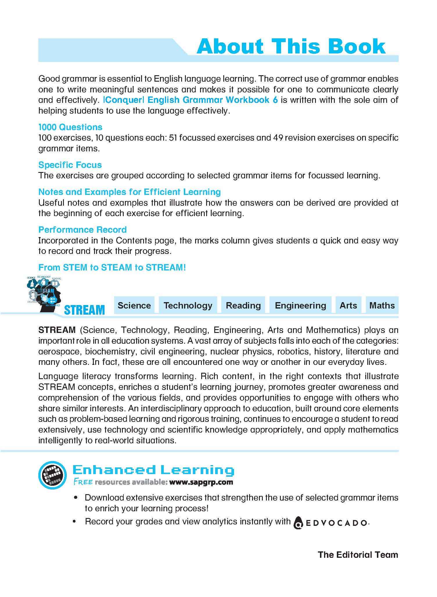 Conquer English Grammar Workbook 6