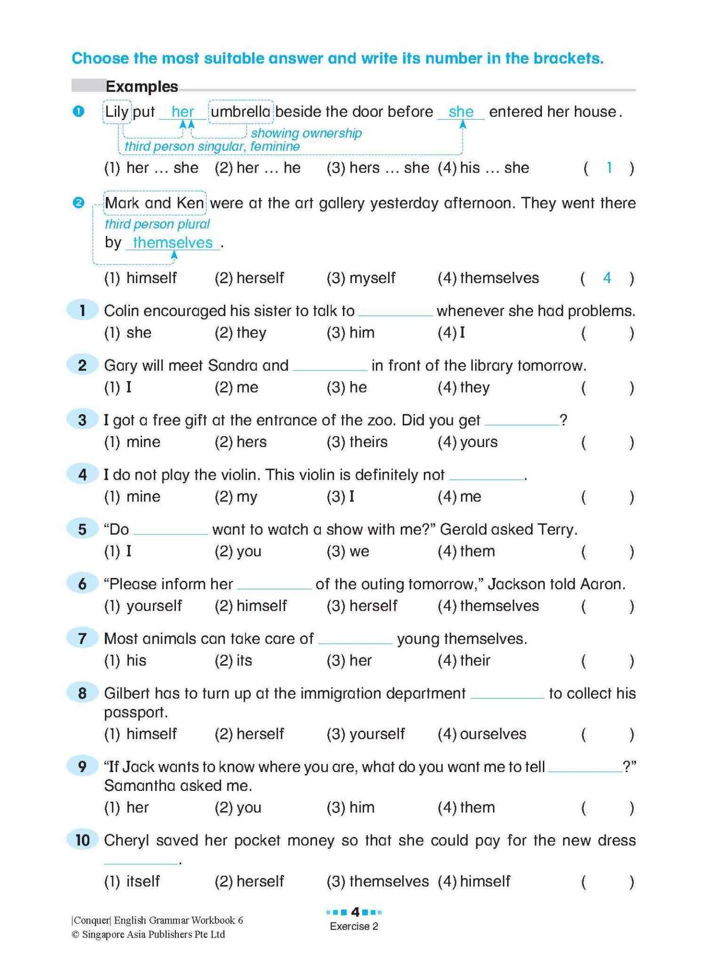 Conquer English Grammar Workbook 6