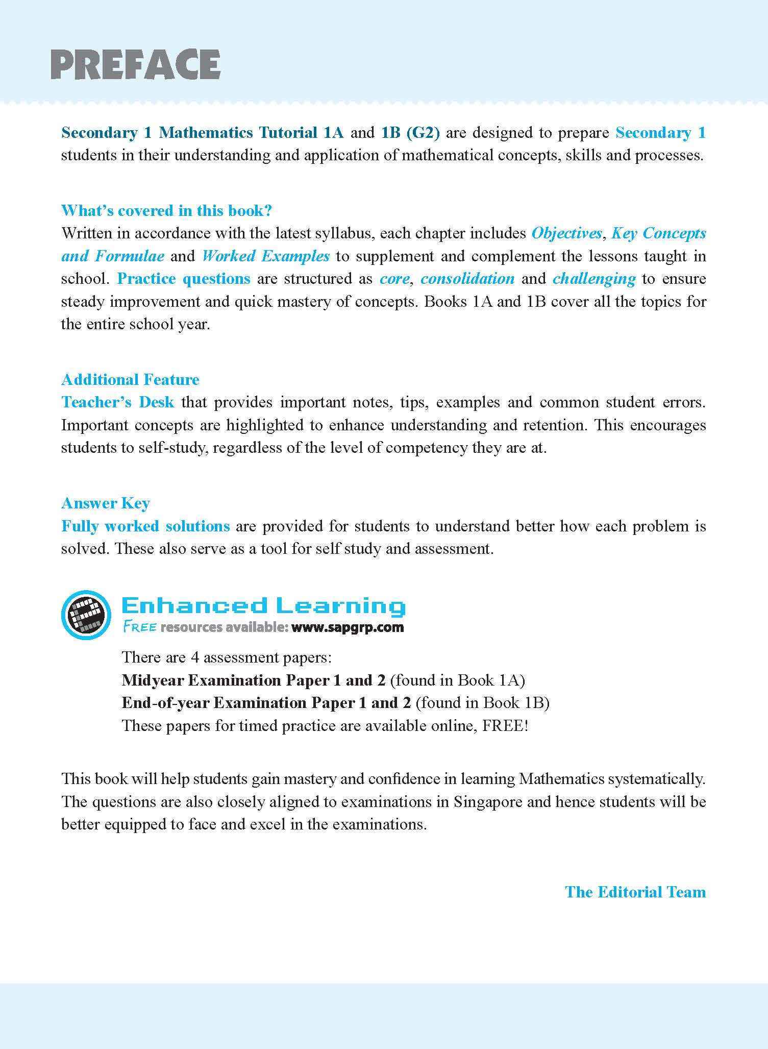Secondary 1 Mathematics Tutorial 1A [G2]