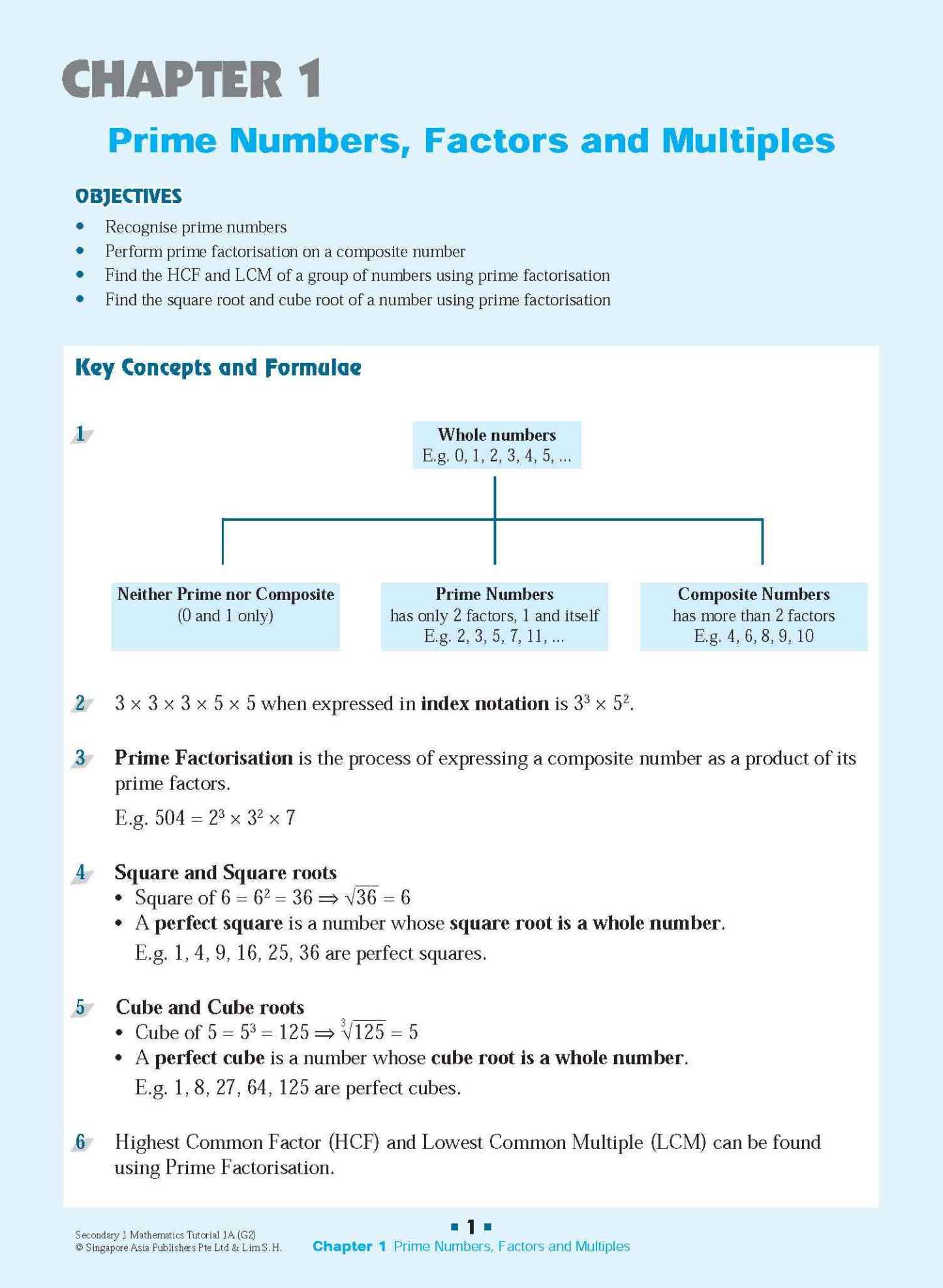 Secondary 1 Mathematics Tutorial 1A [G2]