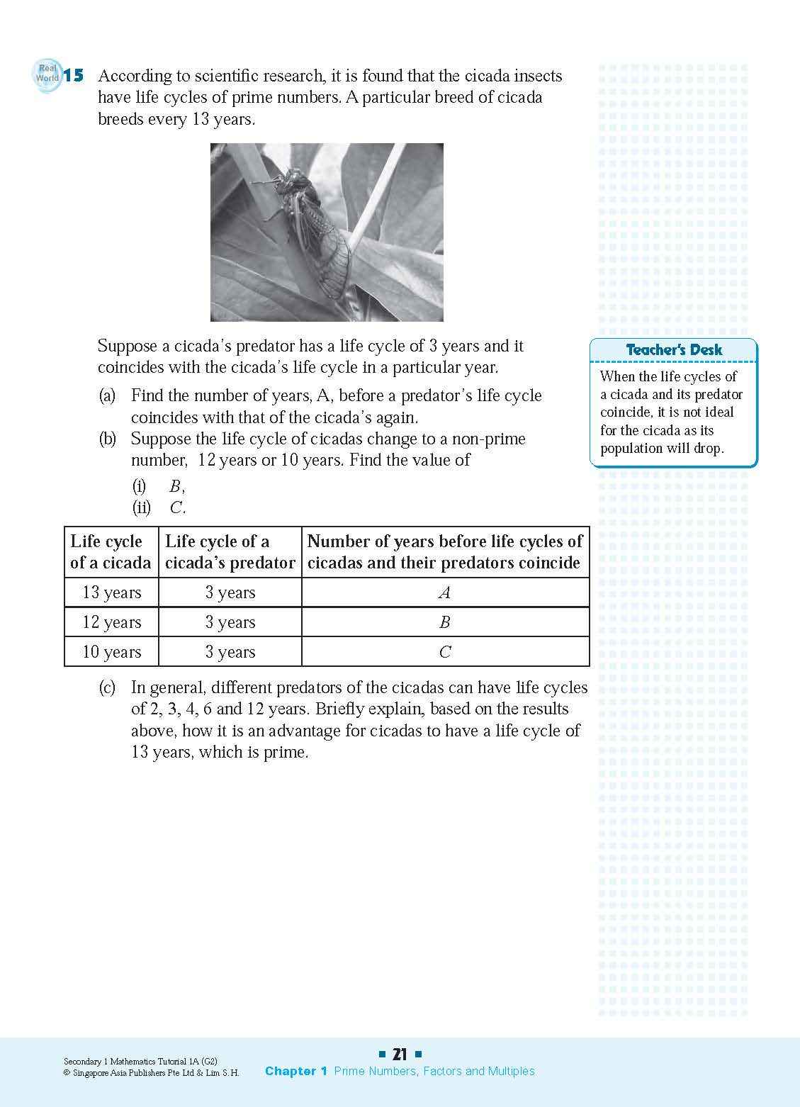 Secondary 1 Mathematics Tutorial 1A [G2]