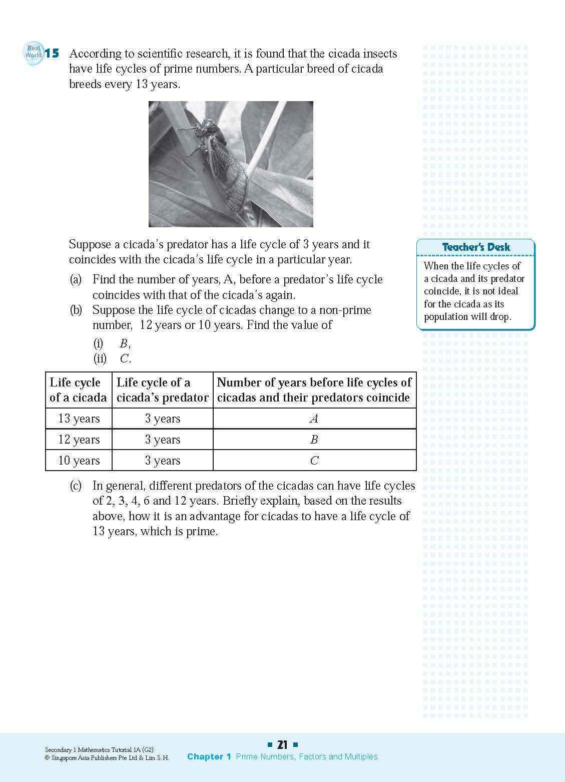Secondary 1 Mathematics Tutorial 1A [G2]