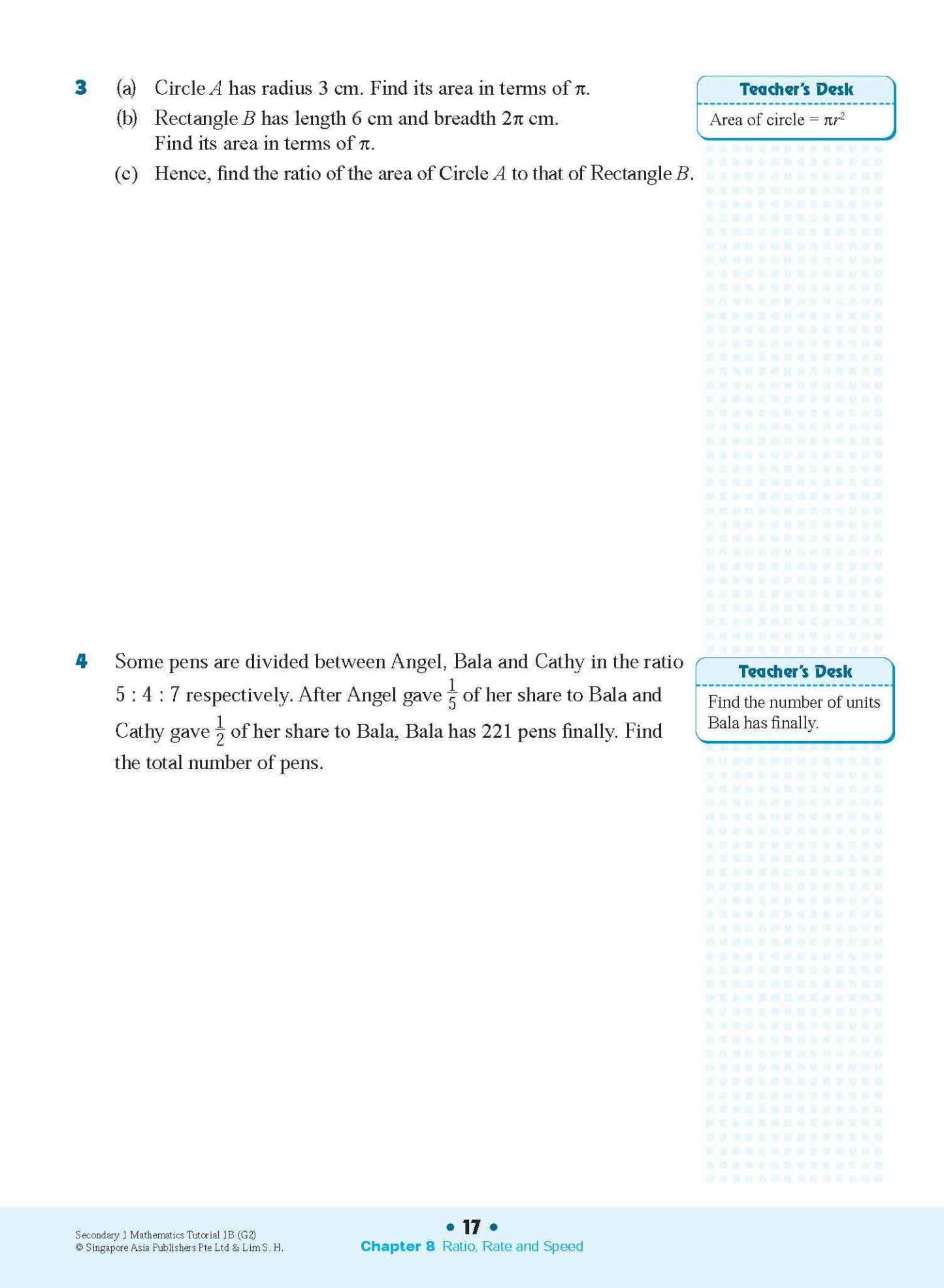 Secondary 1 Mathematics Tutorial 1B [G2]