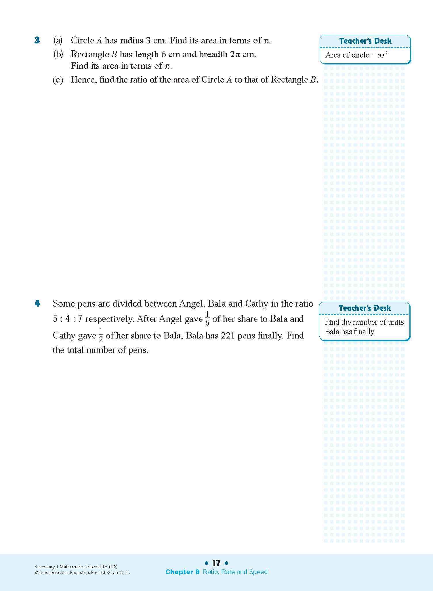 Secondary 1 Mathematics Tutorial 1B [G2]