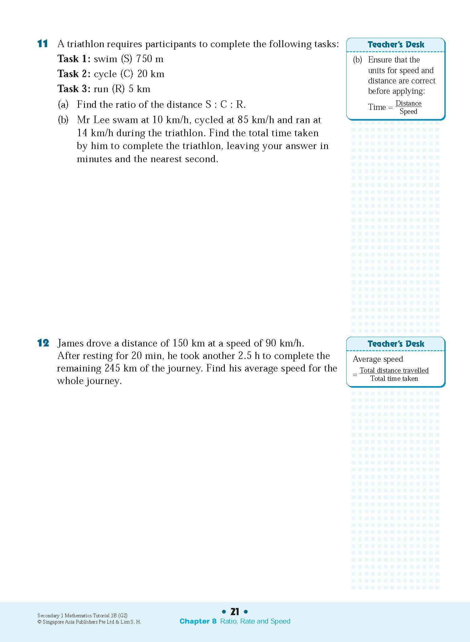 Secondary 1 Mathematics Tutorial 1B [G2]
