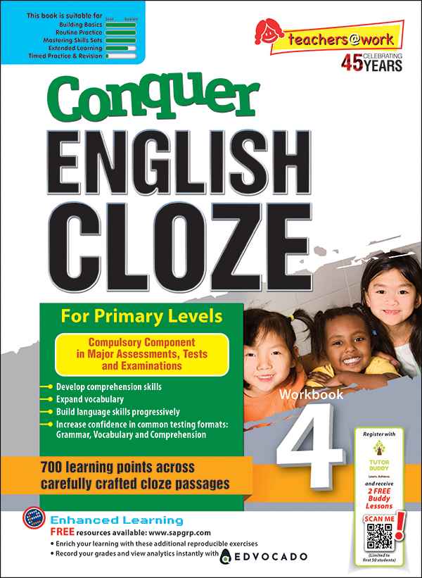 Conquer ENGLISH CLOZE Workbook 4