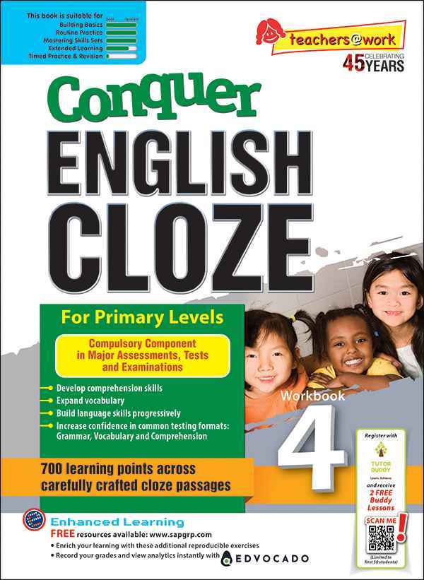 Conquer ENGLISH CLOZE Workbook 4