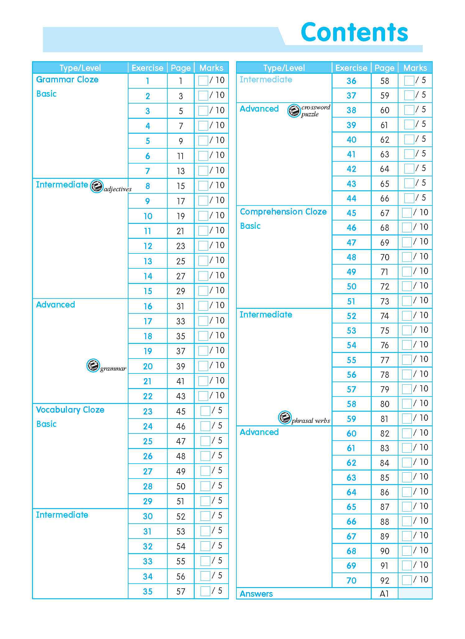 Conquer ENGLISH CLOZE Workbook 4