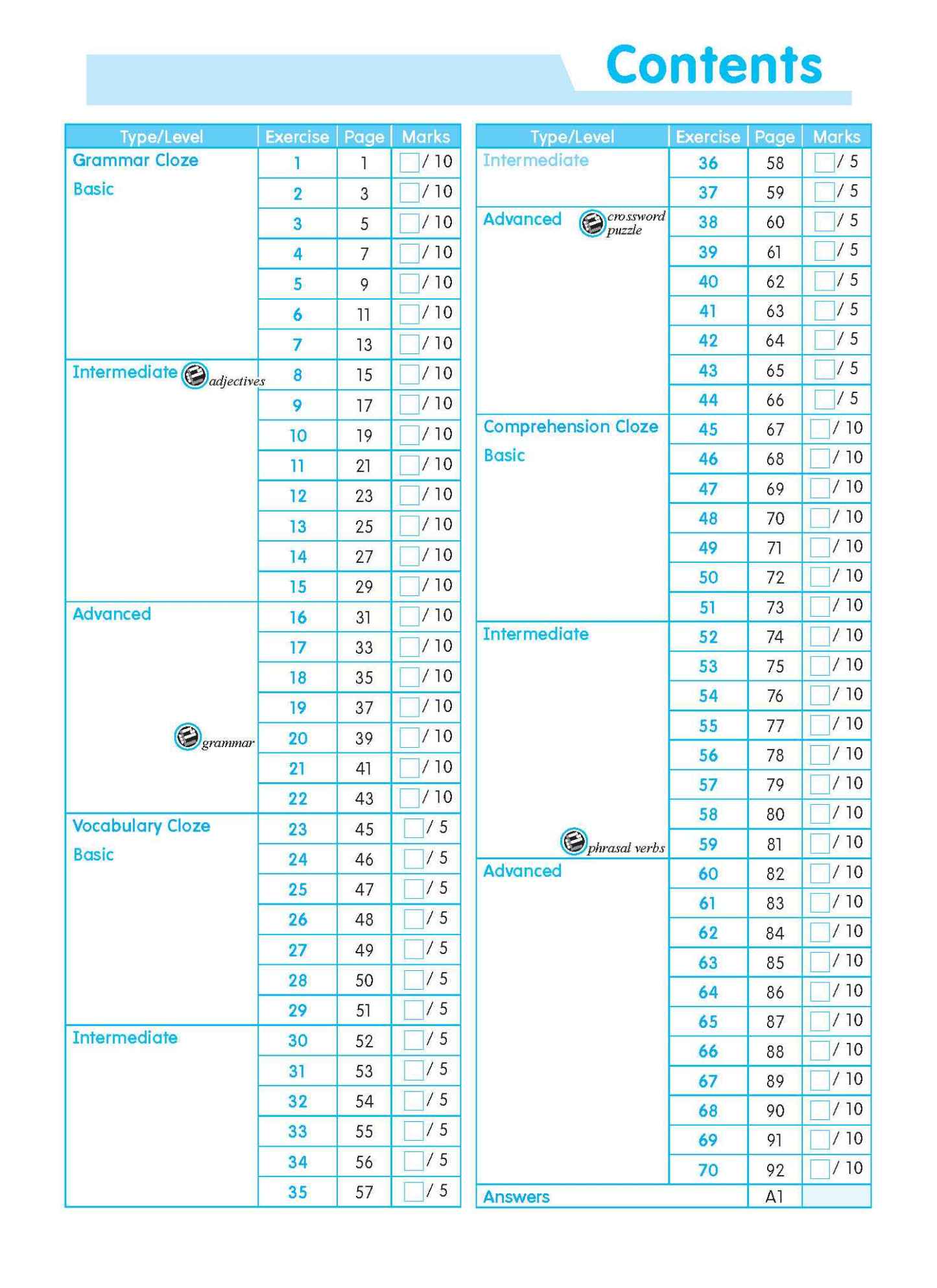 Conquer ENGLISH CLOZE Workbook 4