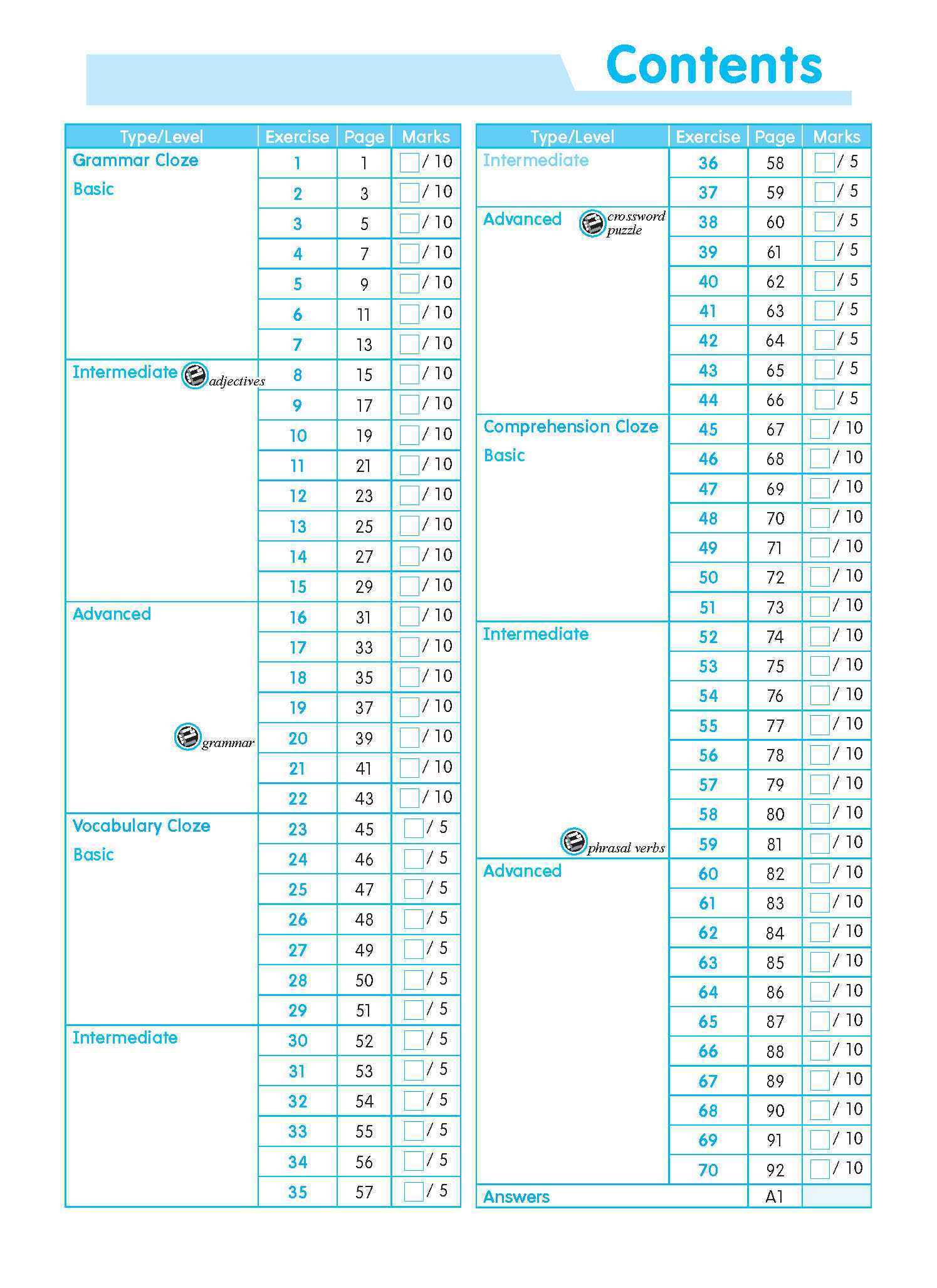 Conquer ENGLISH CLOZE Workbook 4