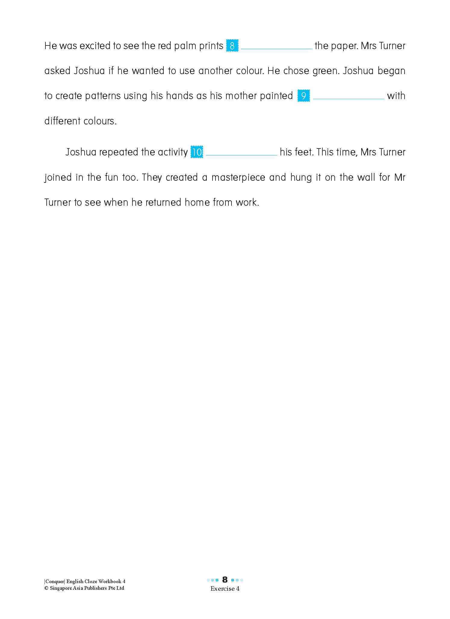 Conquer ENGLISH CLOZE Workbook 4