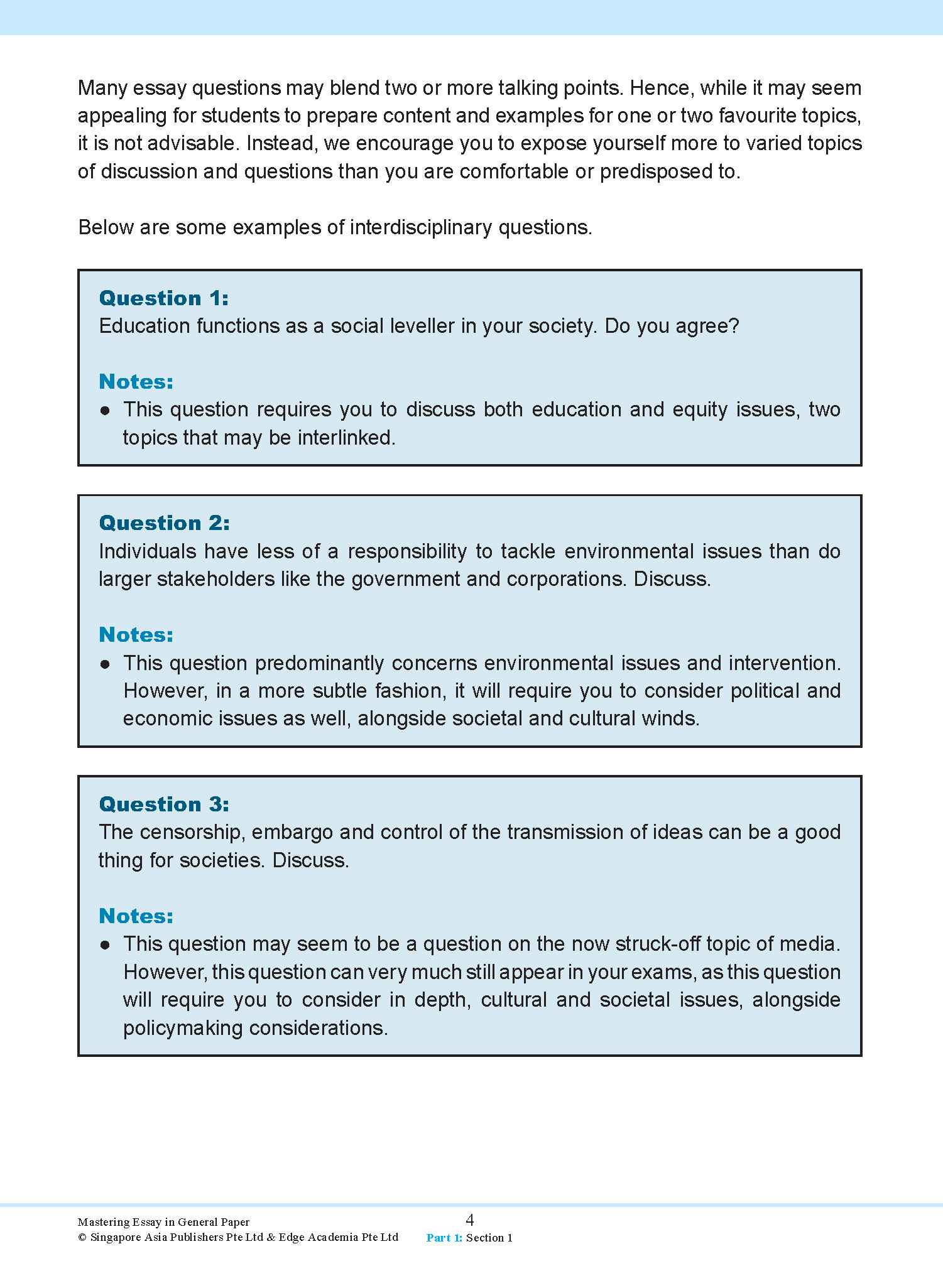 Mastering ESSAY IN GENERAL PAPER