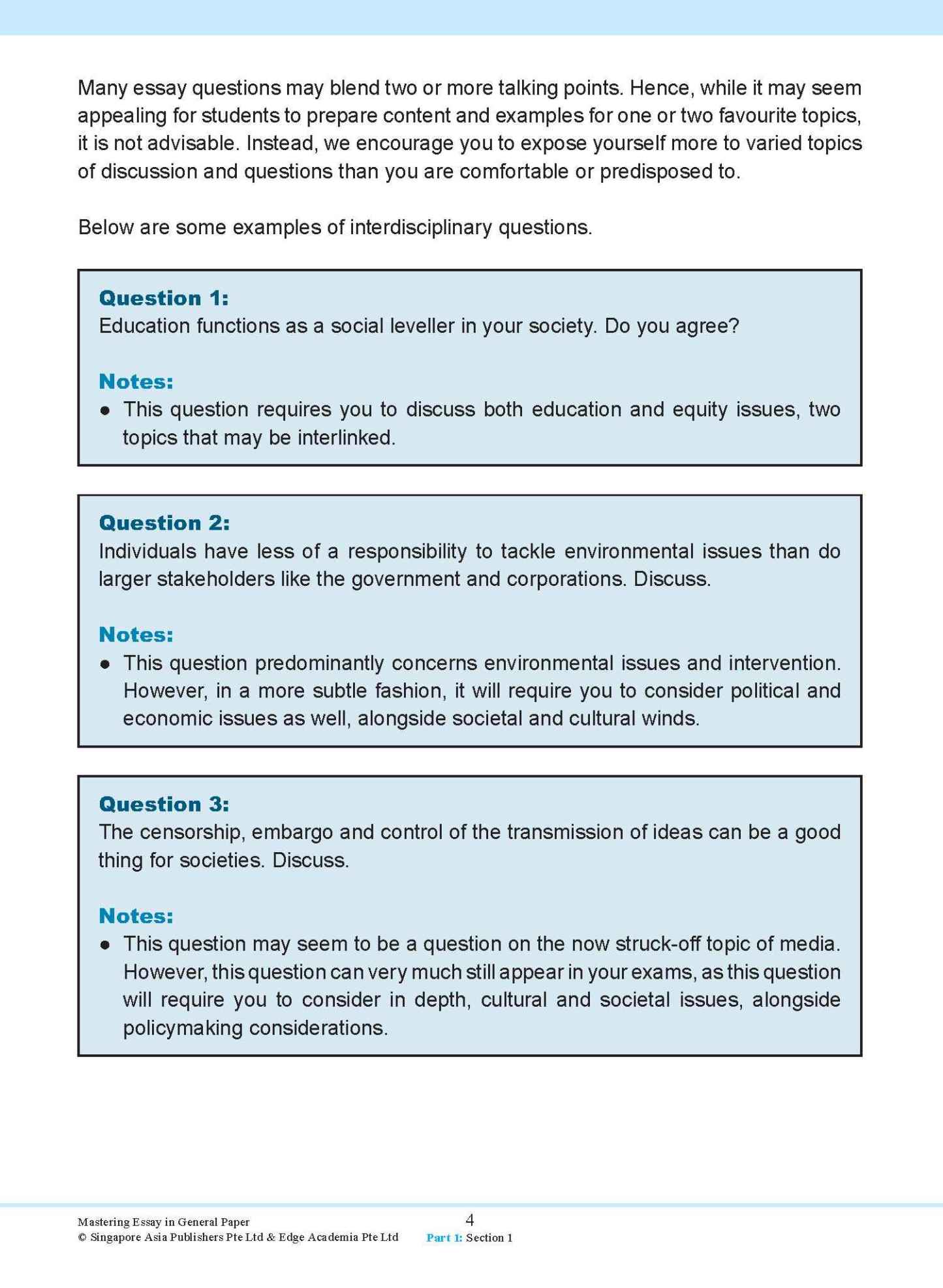 Mastering ESSAY IN GENERAL PAPER
