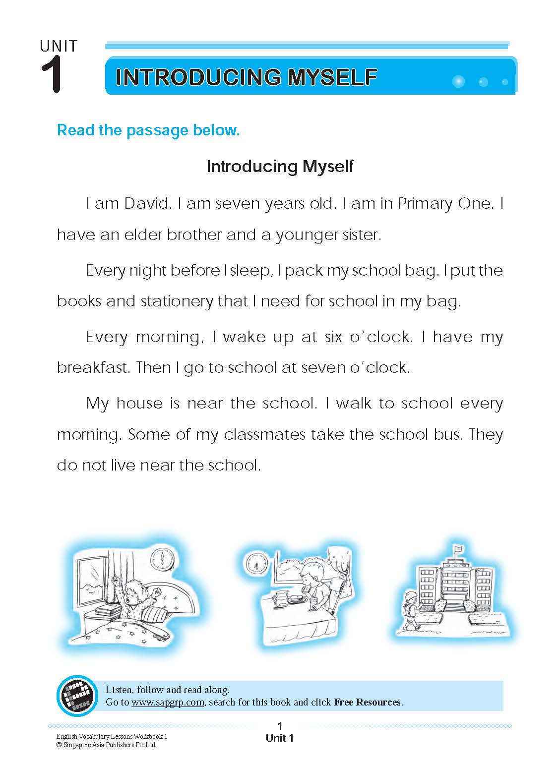 ENGLISH VOCABULARY LESSONS Workbook 1