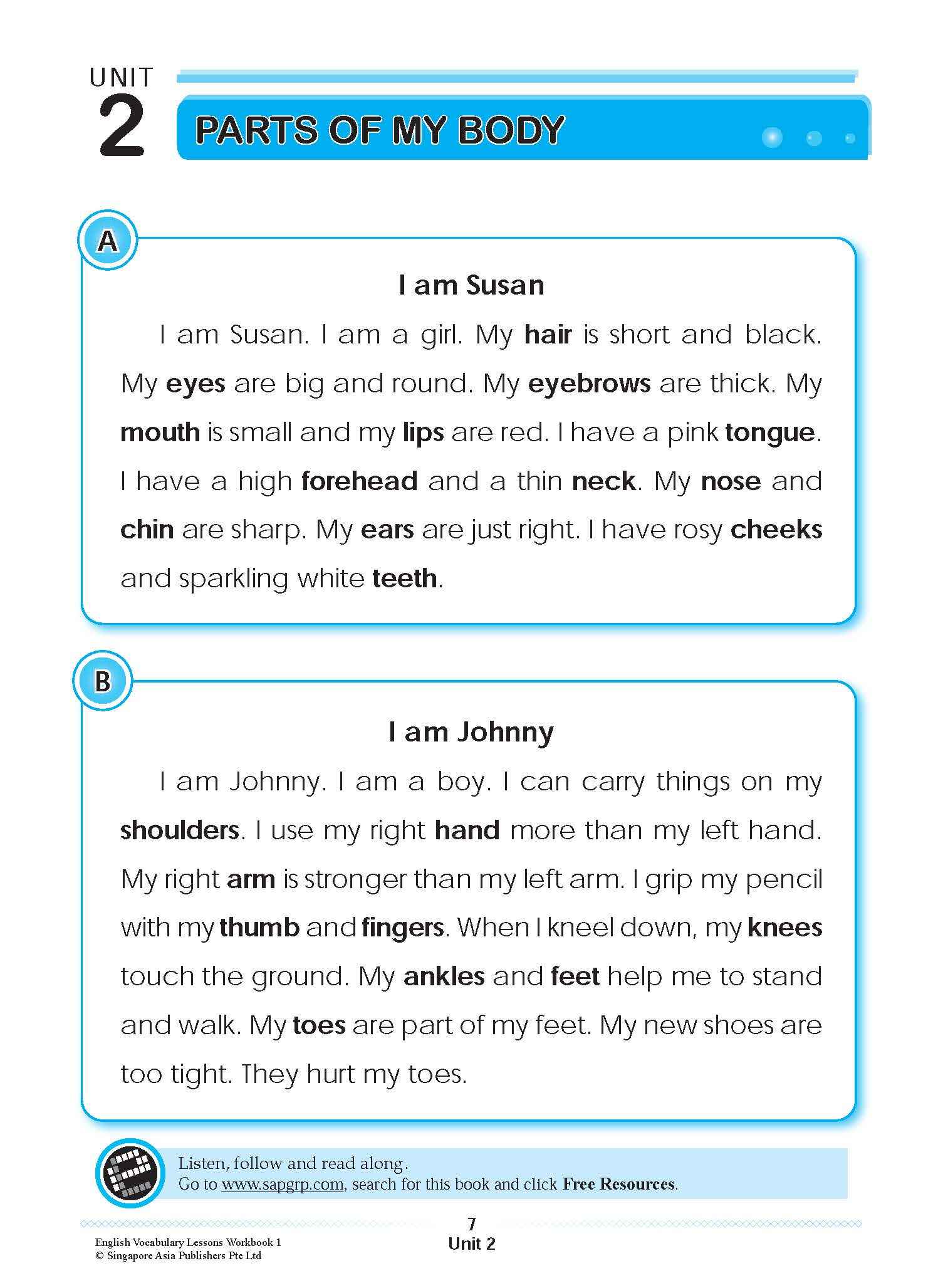 ENGLISH VOCABULARY LESSONS Workbook 1