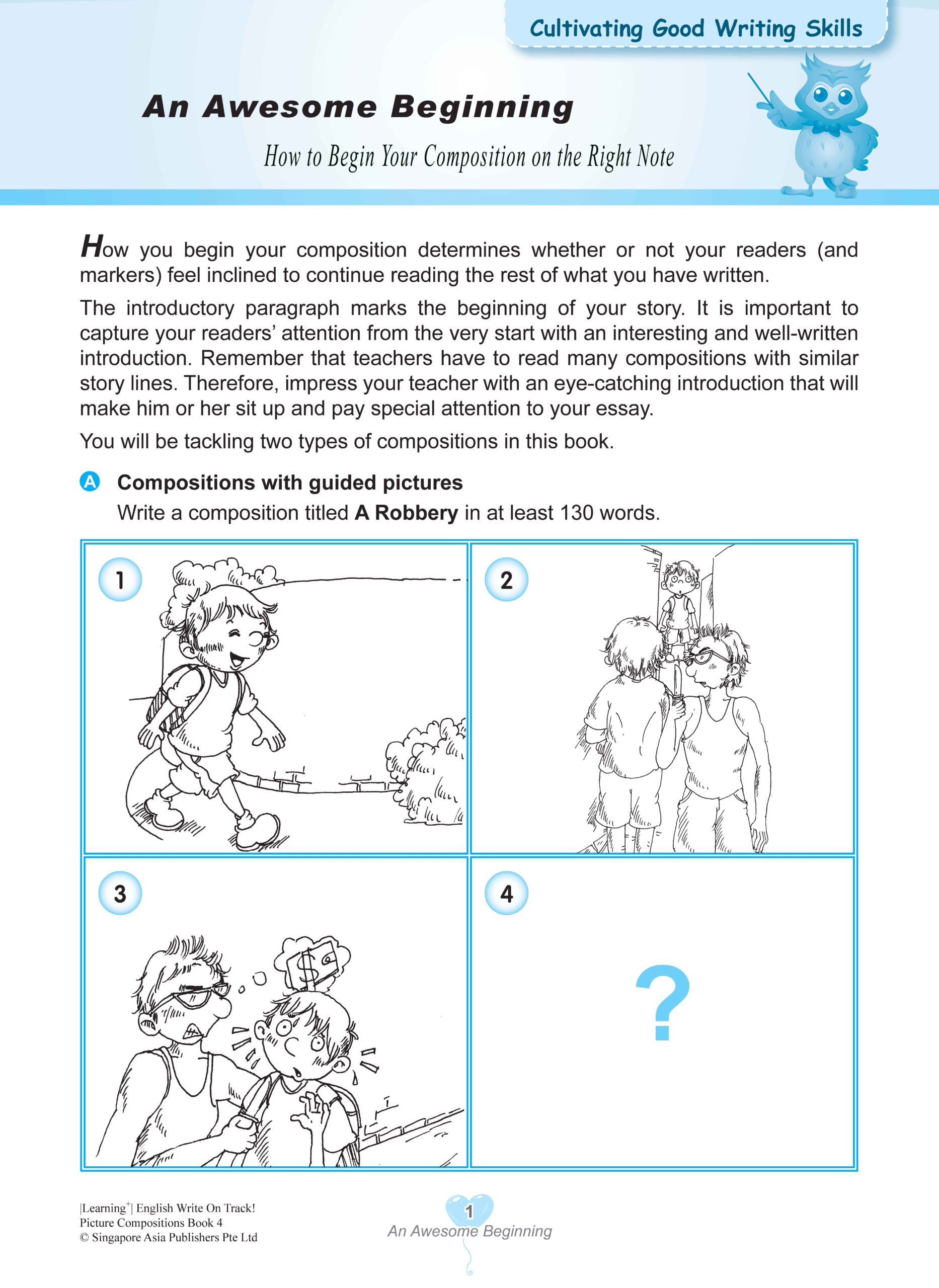 LEARNING+ English Write on Track! PICTURE COMPOSITIONS Book 4