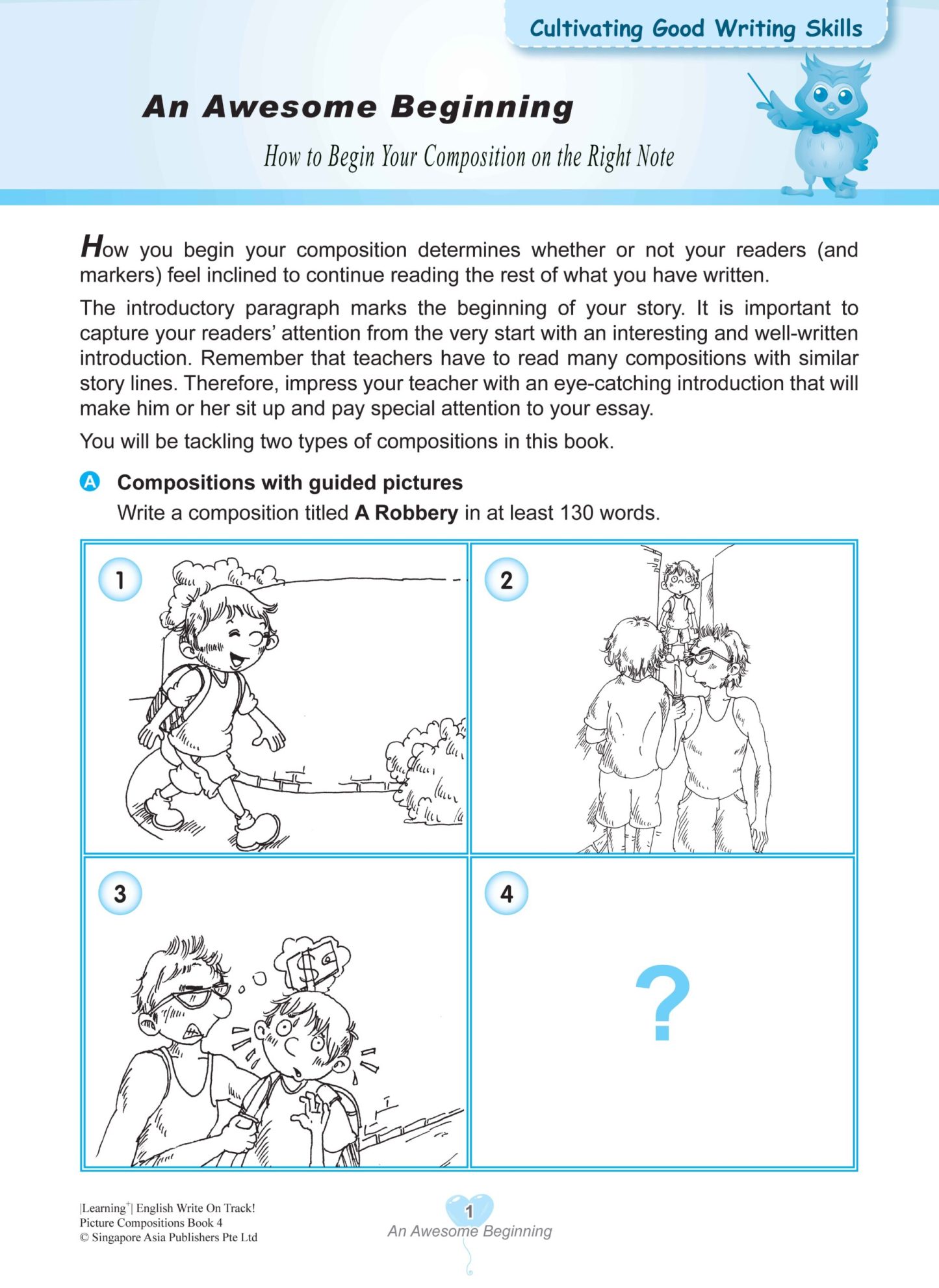 LEARNING+ English Write on Track! PICTURE COMPOSITIONS Book 4