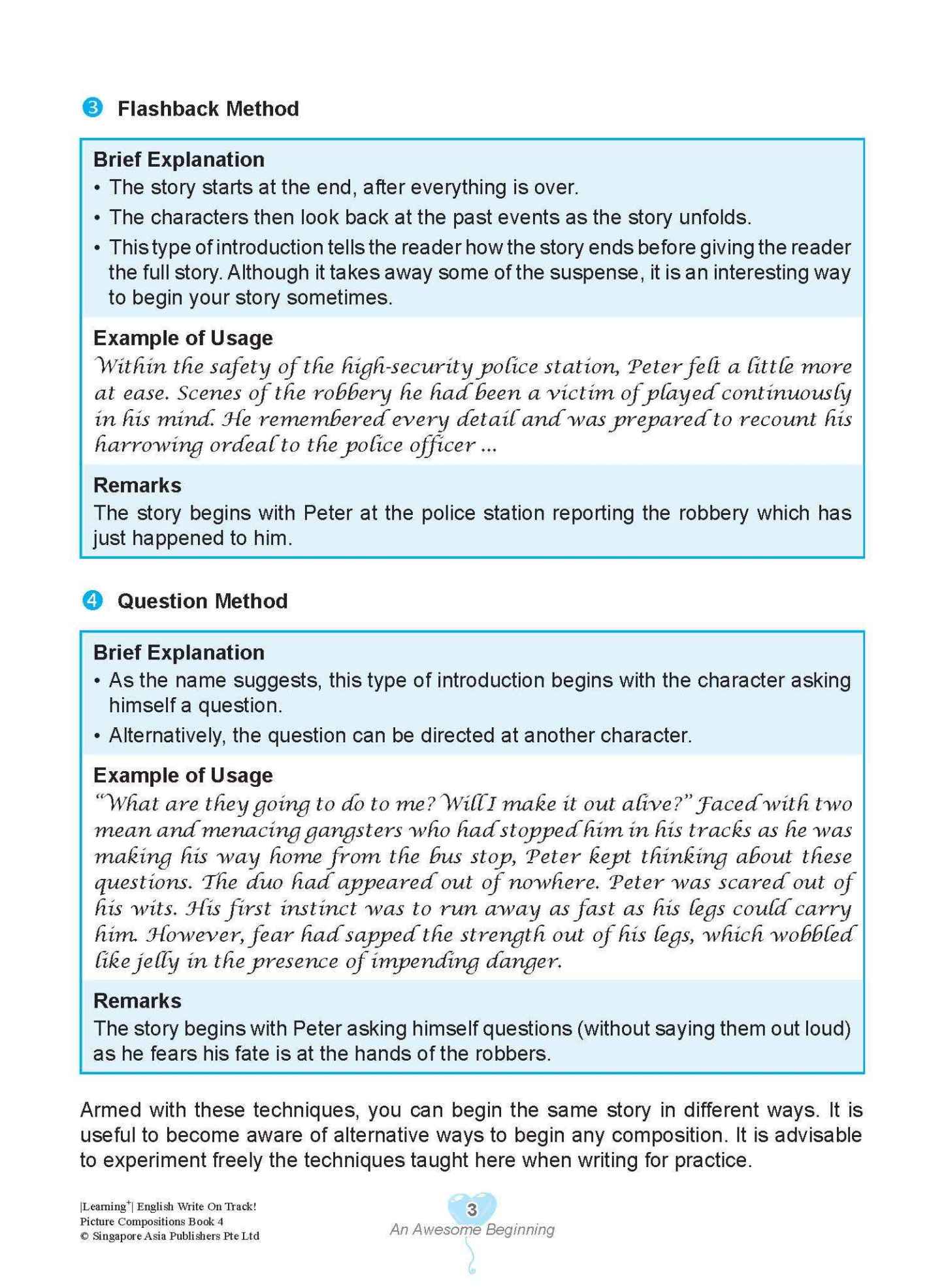 LEARNING+ English Write on Track! PICTURE COMPOSITIONS Book 4