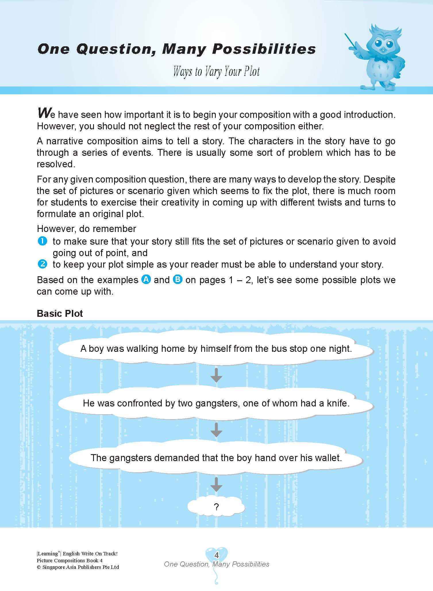 LEARNING+ English Write on Track! PICTURE COMPOSITIONS Book 4