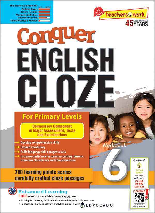 Conquer ENGLISH CLOZE Workbook 6