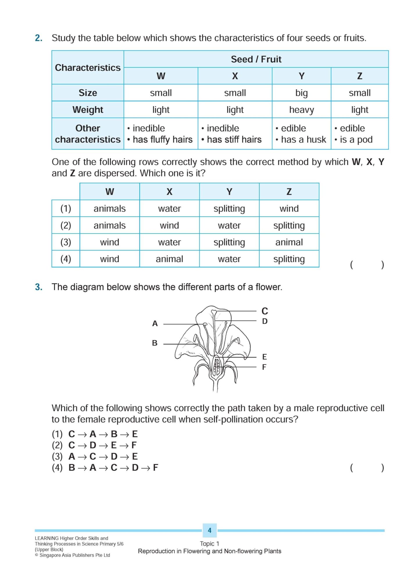 LEARNING HIGHER ORDER SKILLS and THINKING PROCESSES in SCIENCE UPPER BLOCK 5/6