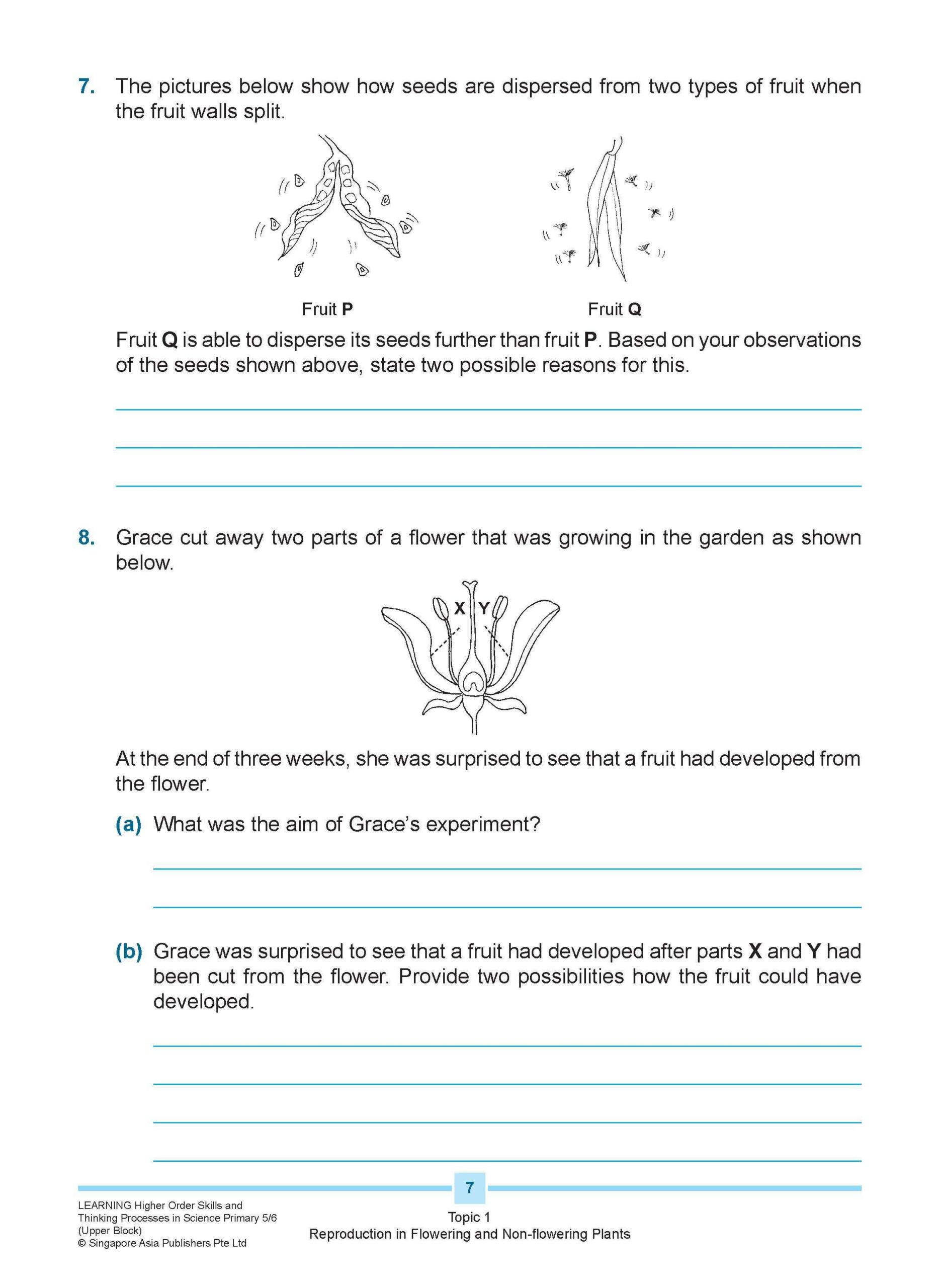 LEARNING HIGHER ORDER SKILLS and THINKING PROCESSES in SCIENCE UPPER BLOCK 5/6
