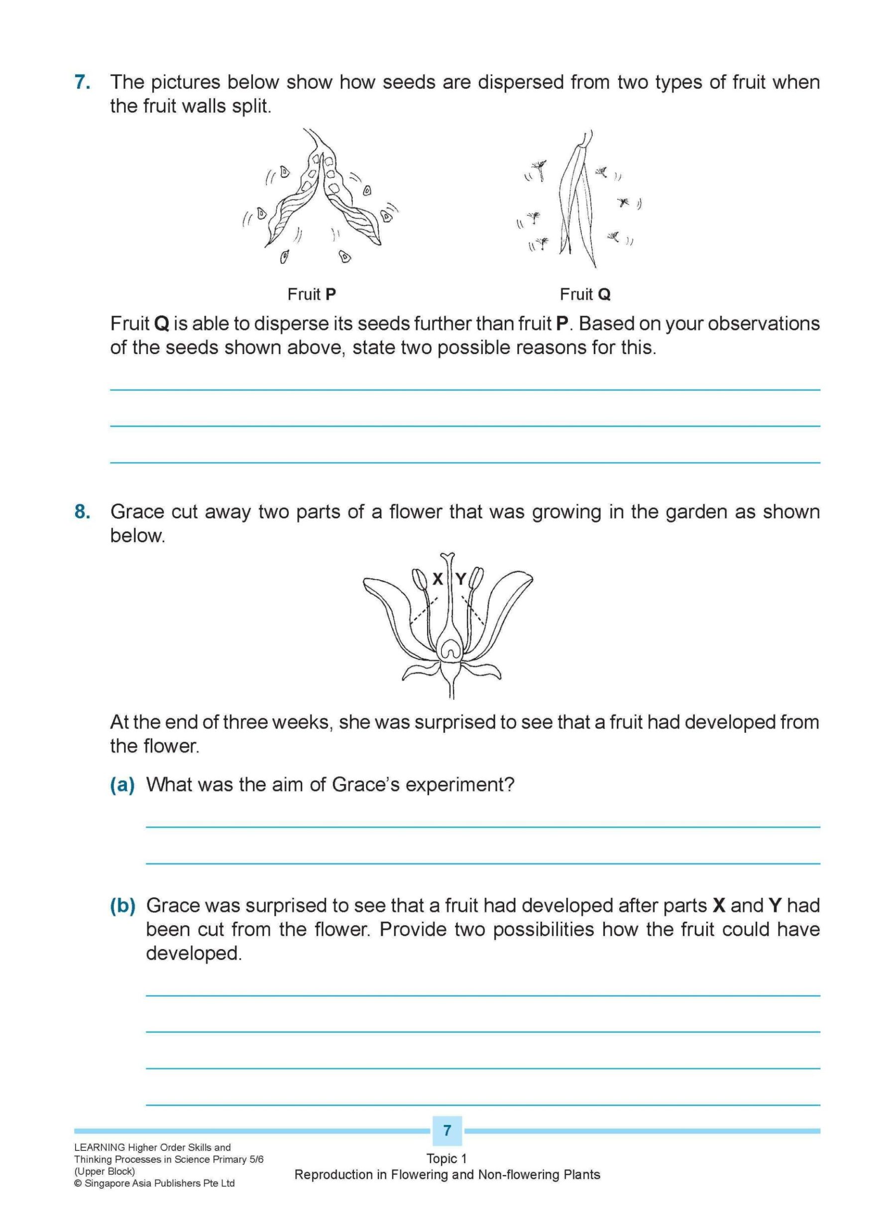 LEARNING HIGHER ORDER SKILLS and THINKING PROCESSES in SCIENCE UPPER BLOCK 5/6