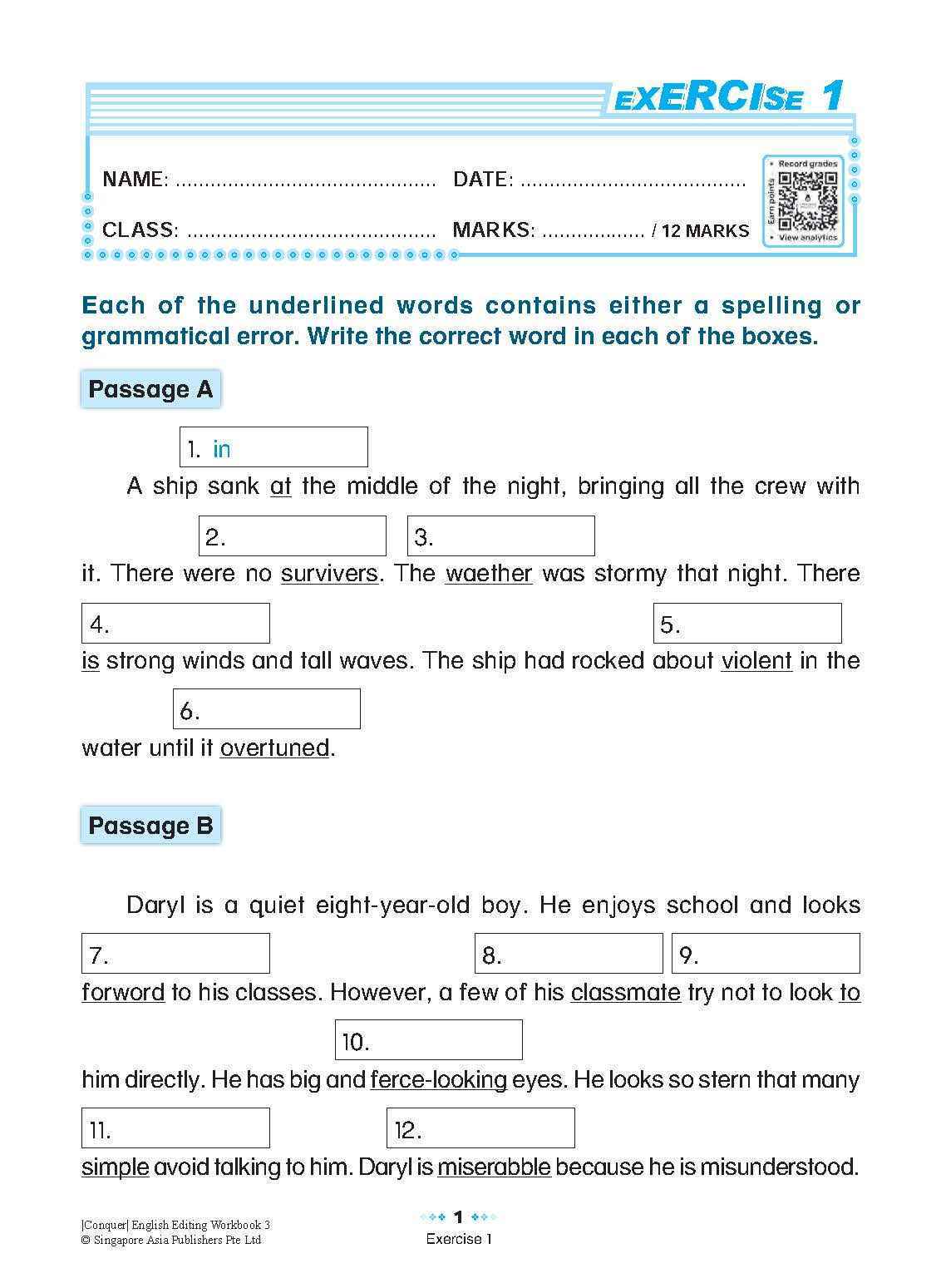 Conquer English Editing Workbook 3