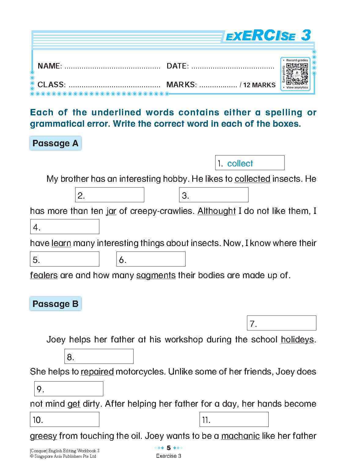 Conquer English Editing Workbook 3