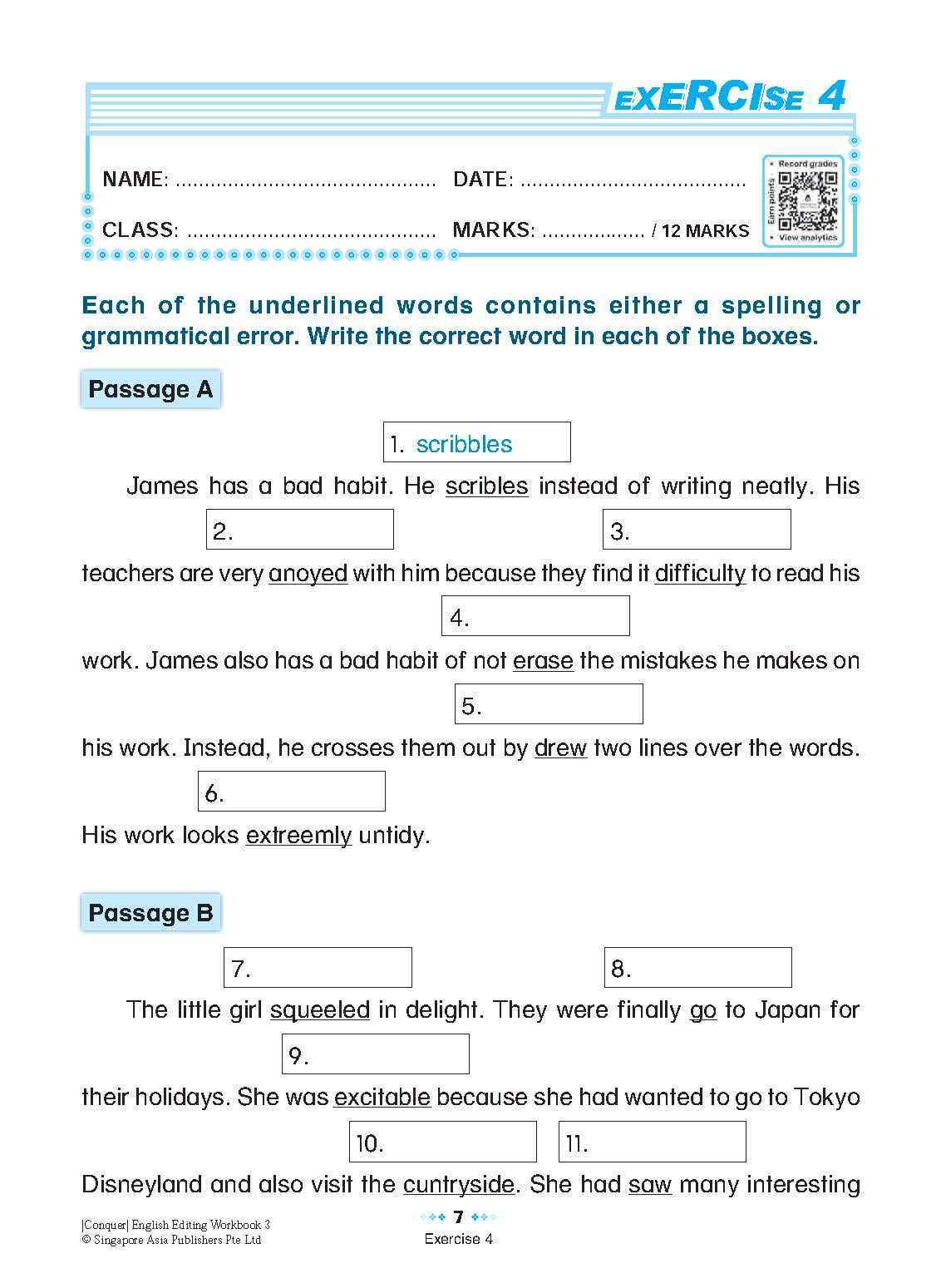 Conquer English Editing Workbook 3