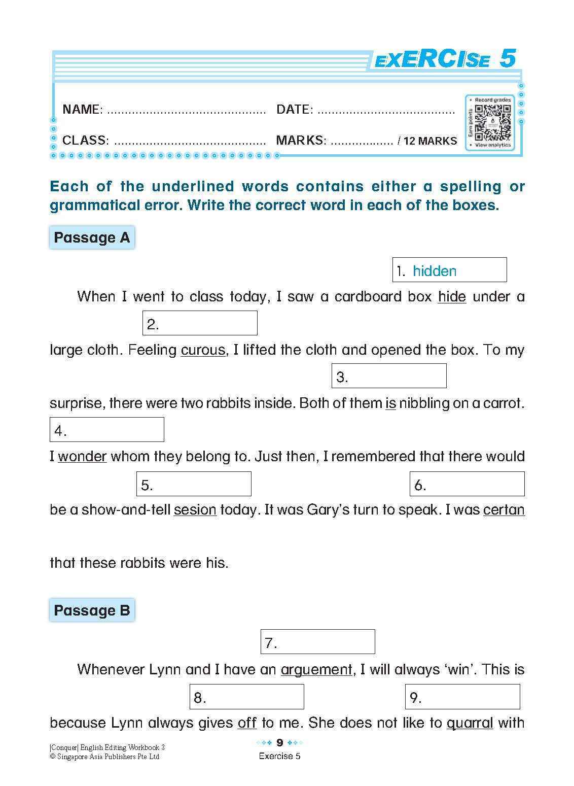 Conquer English Editing Workbook 3