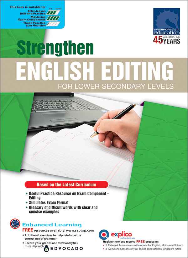 Strengthen ENGLISH EDITING FOR LOWER SECONDARY LEVELS