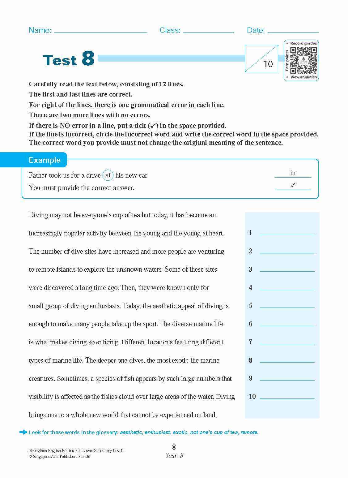 Strengthen ENGLISH EDITING FOR LOWER SECONDARY LEVELS