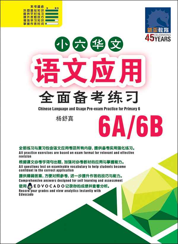 小六华文 语文应用 全面备考练习 6A/6B / Chinese Language and Usage Pre-exam Practice for Primary 6A/6B
