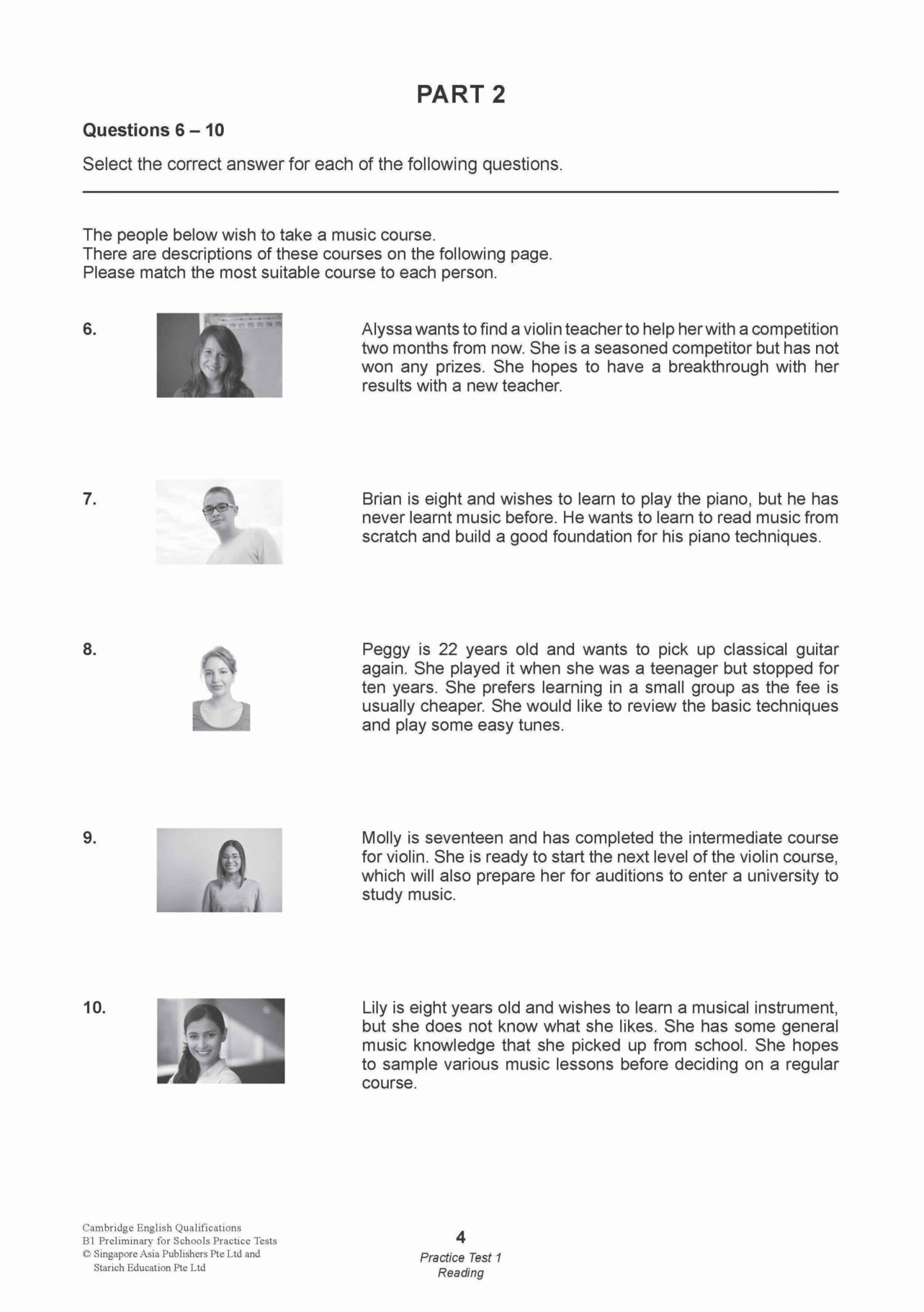 Cambridge English Qualifications – B1 Preliminary for Schools Practice Tests (PET)