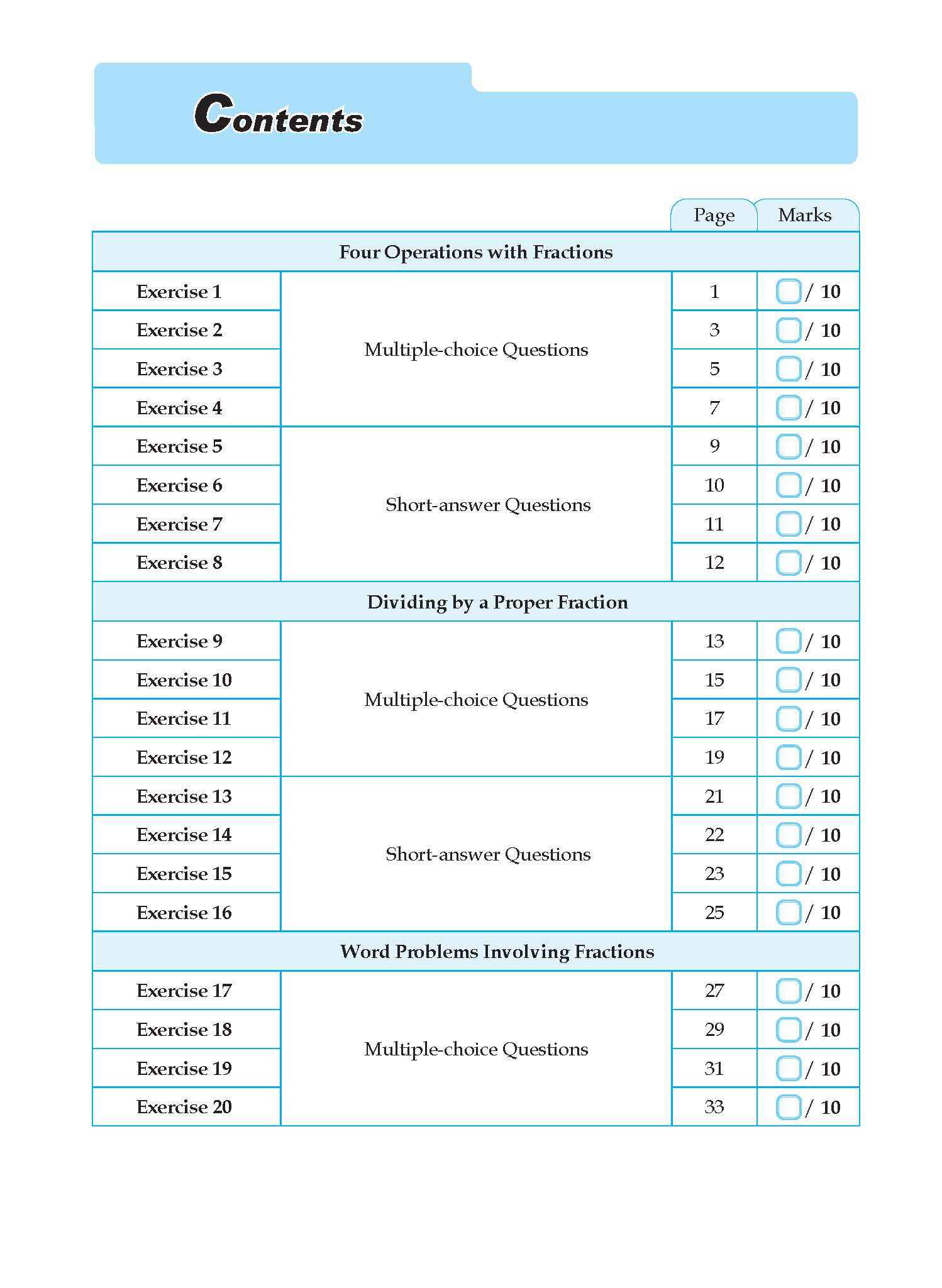 Conquer Mathematics Fractions . Percentage . Ratio Workbook 6
