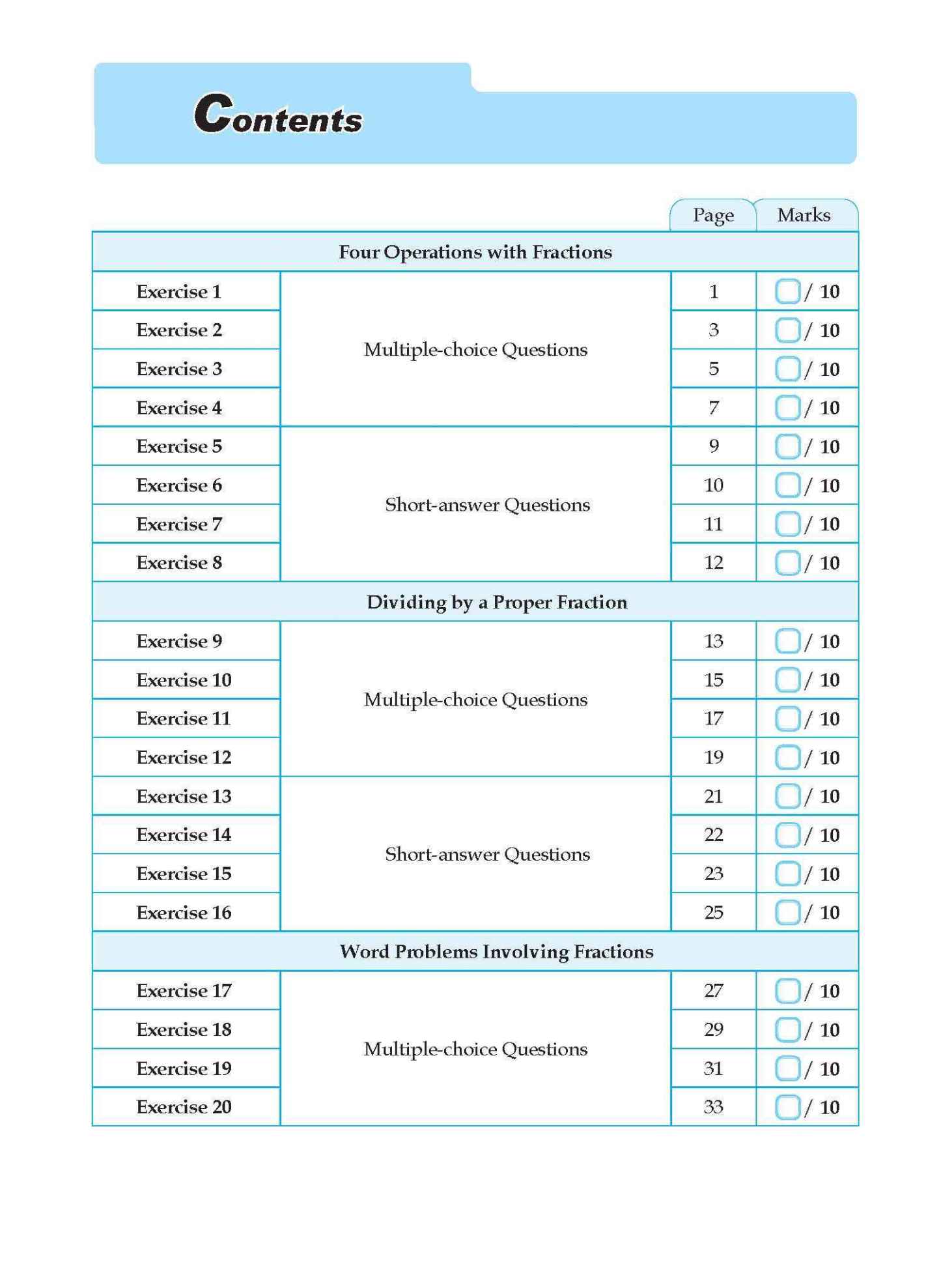 Conquer Mathematics Fractions . Percentage . Ratio Workbook 6