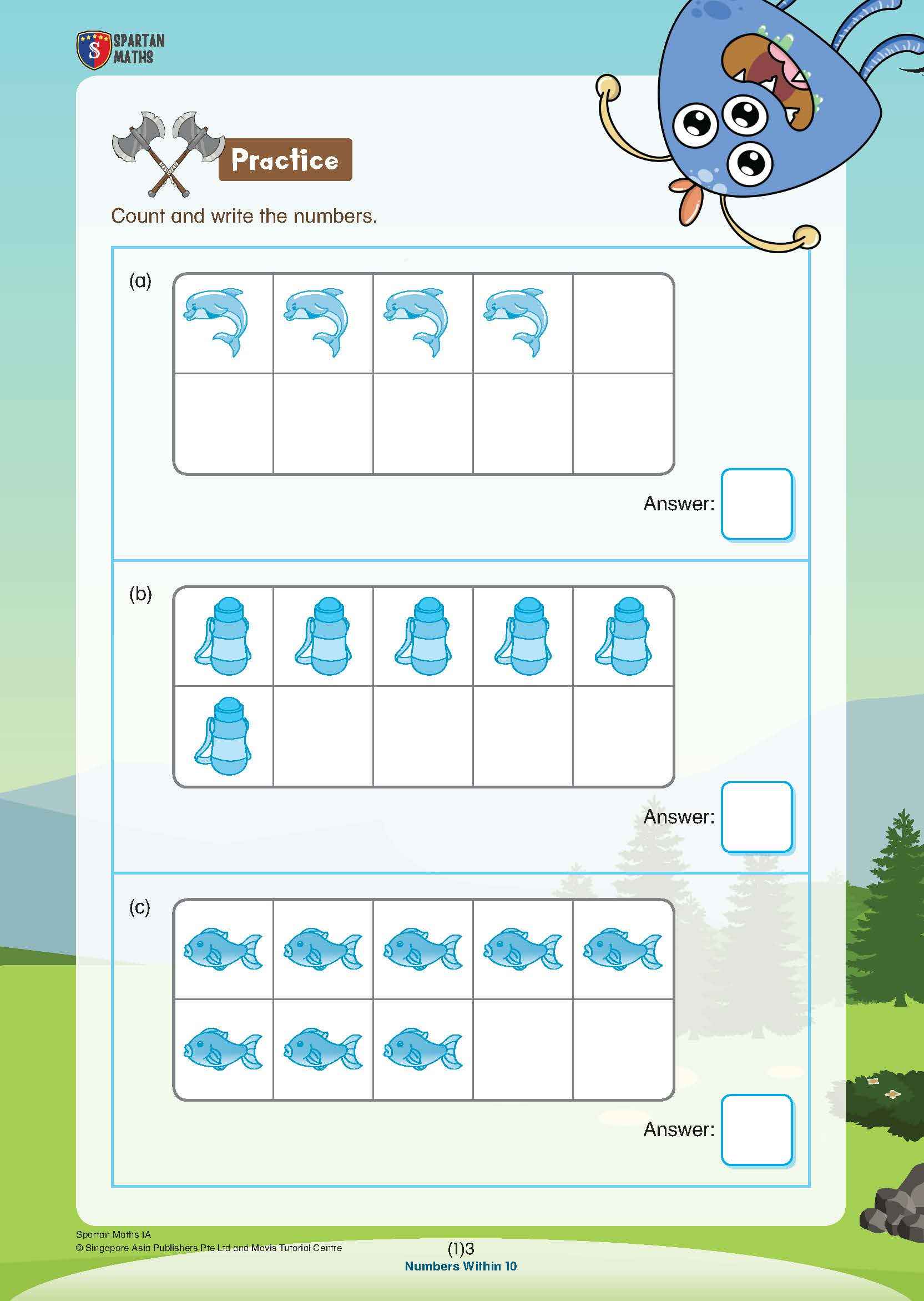 Spartan Maths Primary 1A (Levels 1 to 10)